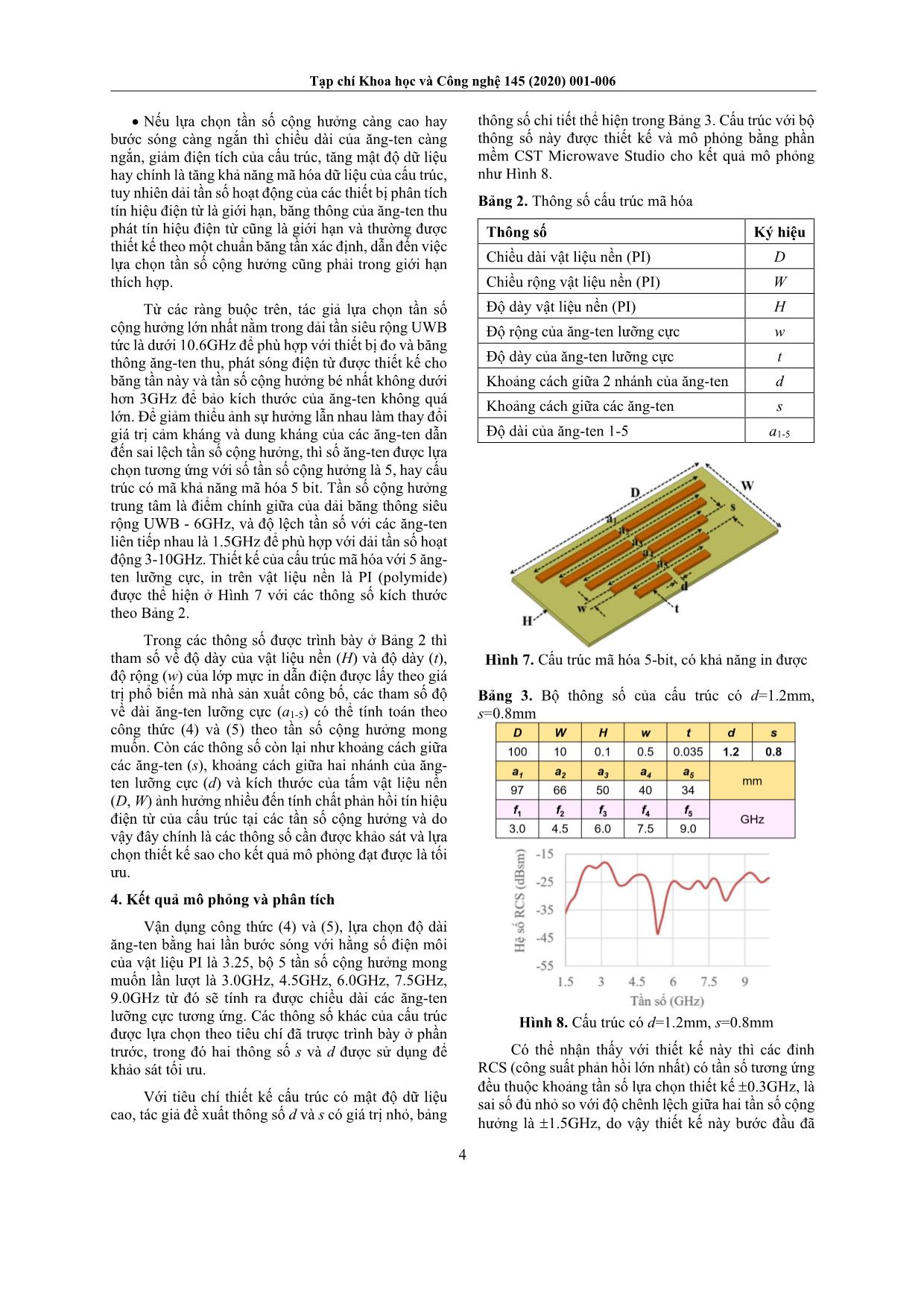 Mã hóa dữ liệu bằng sóng điện từ sử dụng cấu trúc và vật liệu có khả năng in được trang 4