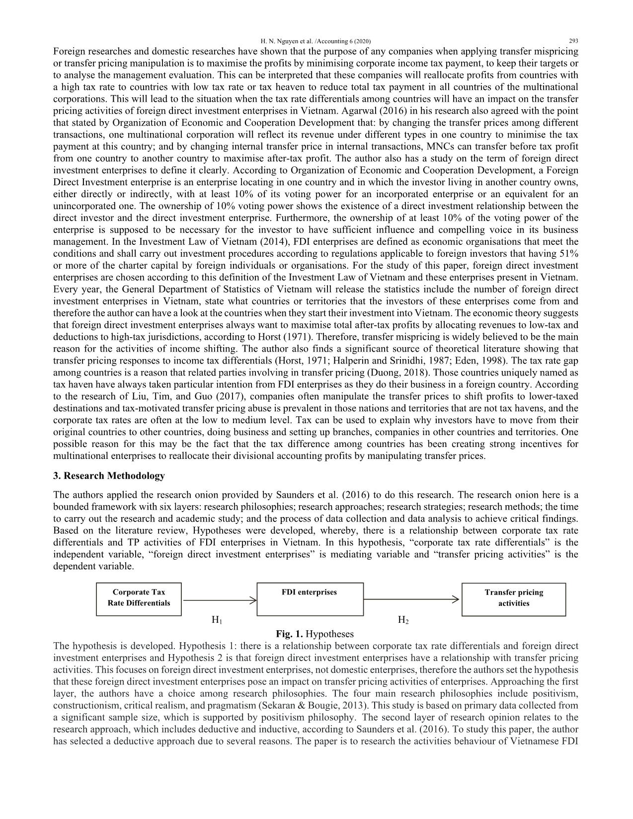 Conceptualizing the effects of corporate tax rate differentials on transfer pricing activities of FDI enterprises in Vietnam trang 3