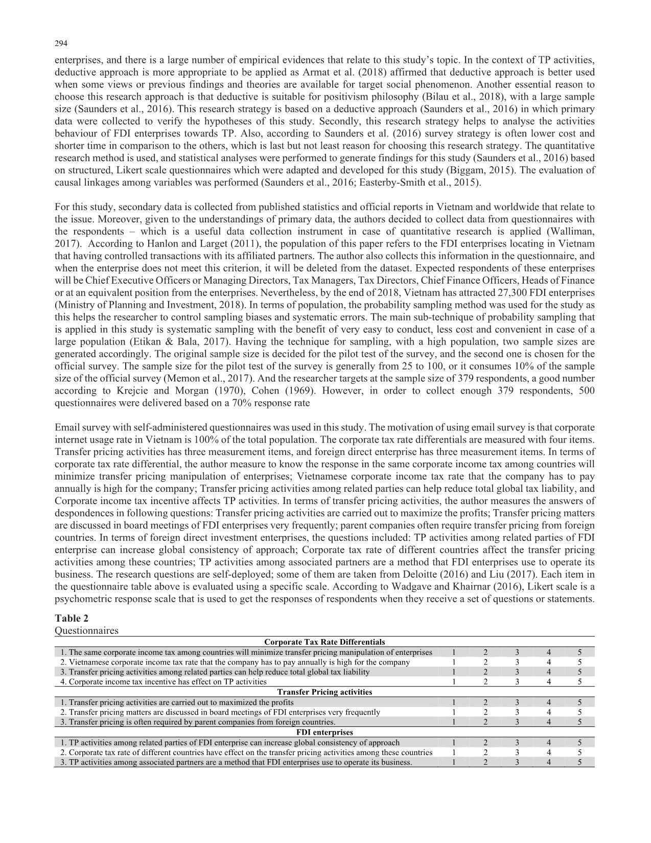 Conceptualizing the effects of corporate tax rate differentials on transfer pricing activities of FDI enterprises in Vietnam trang 4