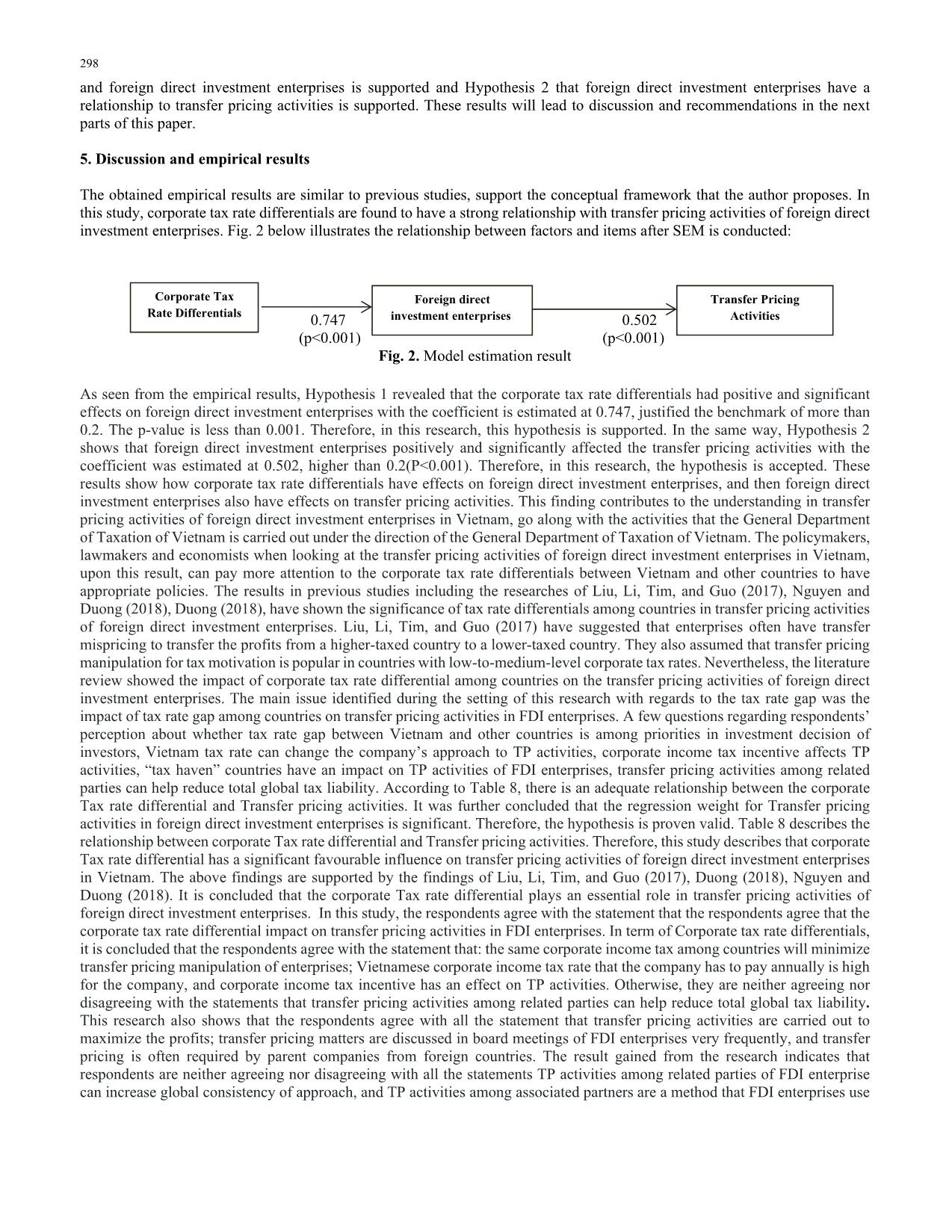 Conceptualizing the effects of corporate tax rate differentials on transfer pricing activities of FDI enterprises in Vietnam trang 8