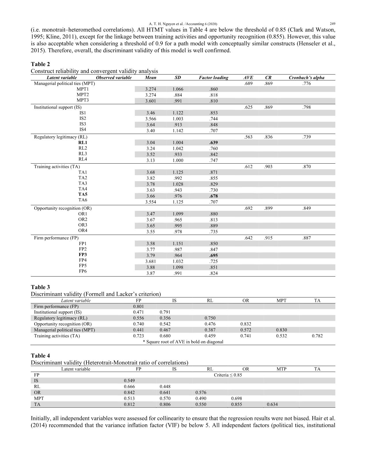 Political ties and performance of multinational corporations in Vietnamese emerging market trang 9