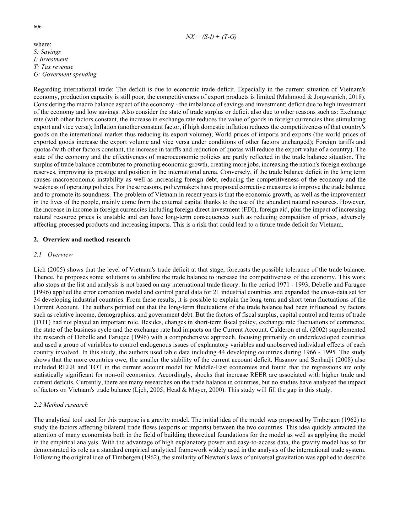 Impact of different factors on Vietnams trade balance trang 2