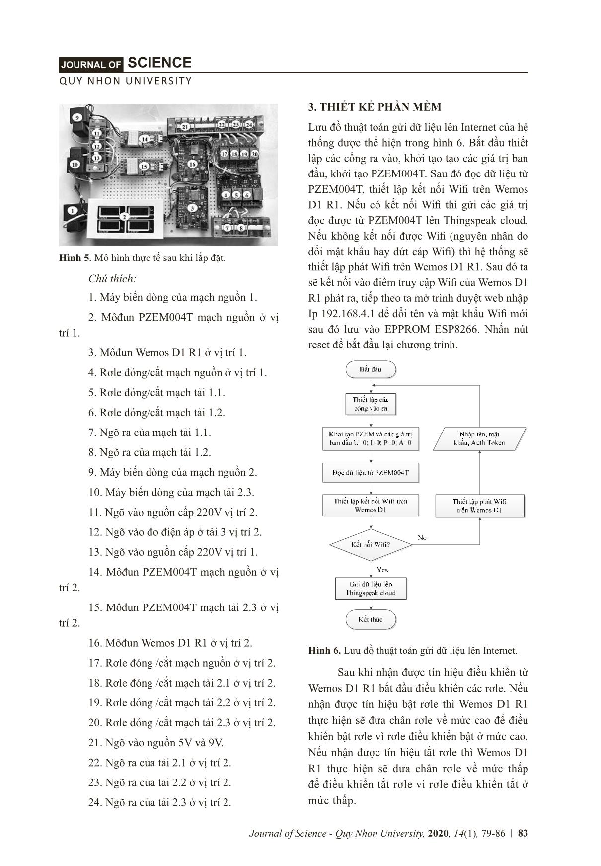 An IoT application for power monitoring system: A case study of 220VAC low voltage load trang 5