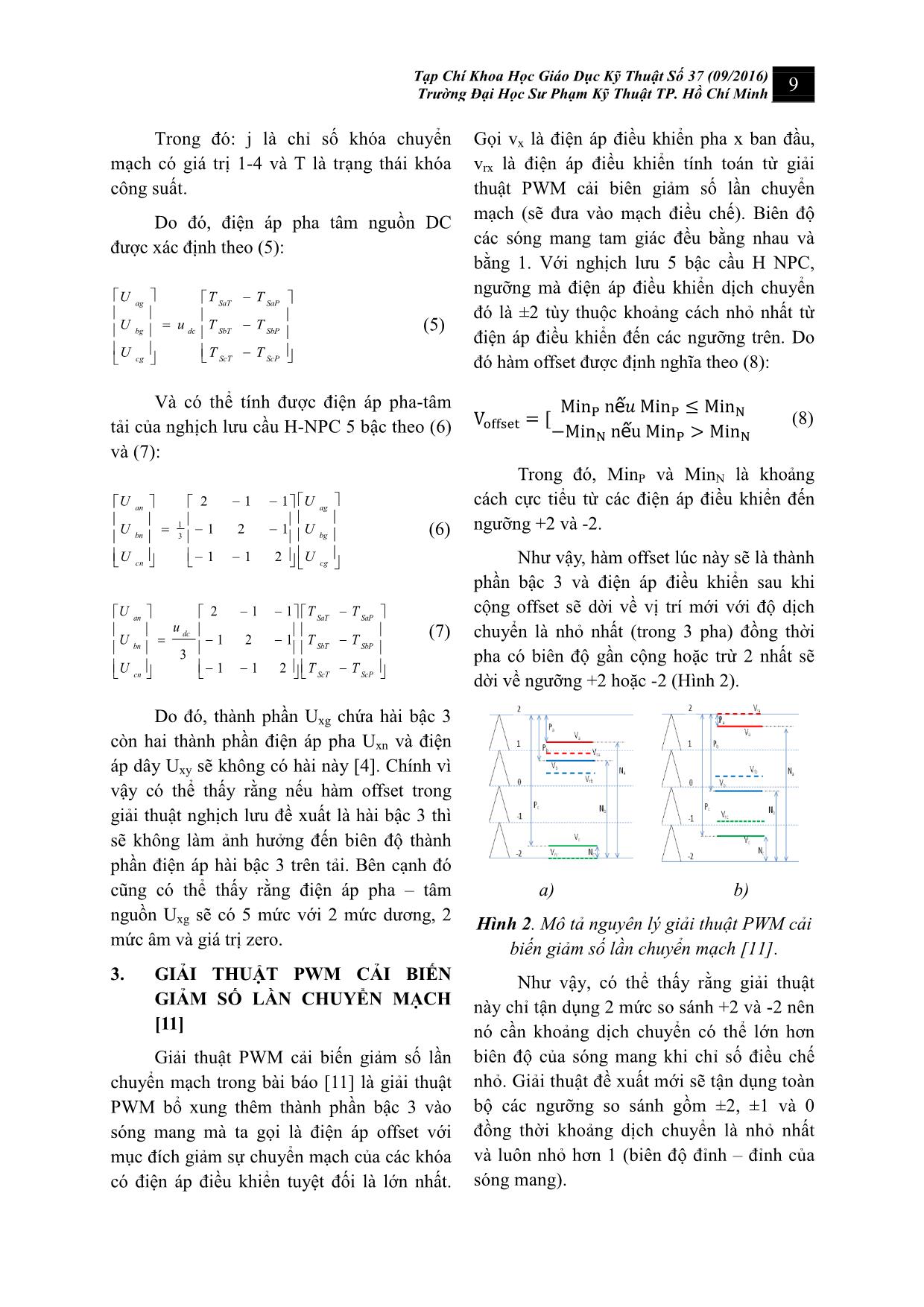 Giải thuật điều chế sóng mang giảm số lần chuyển mạch cho nghịch lưu cầu H-NPC 5 bậc trang 3