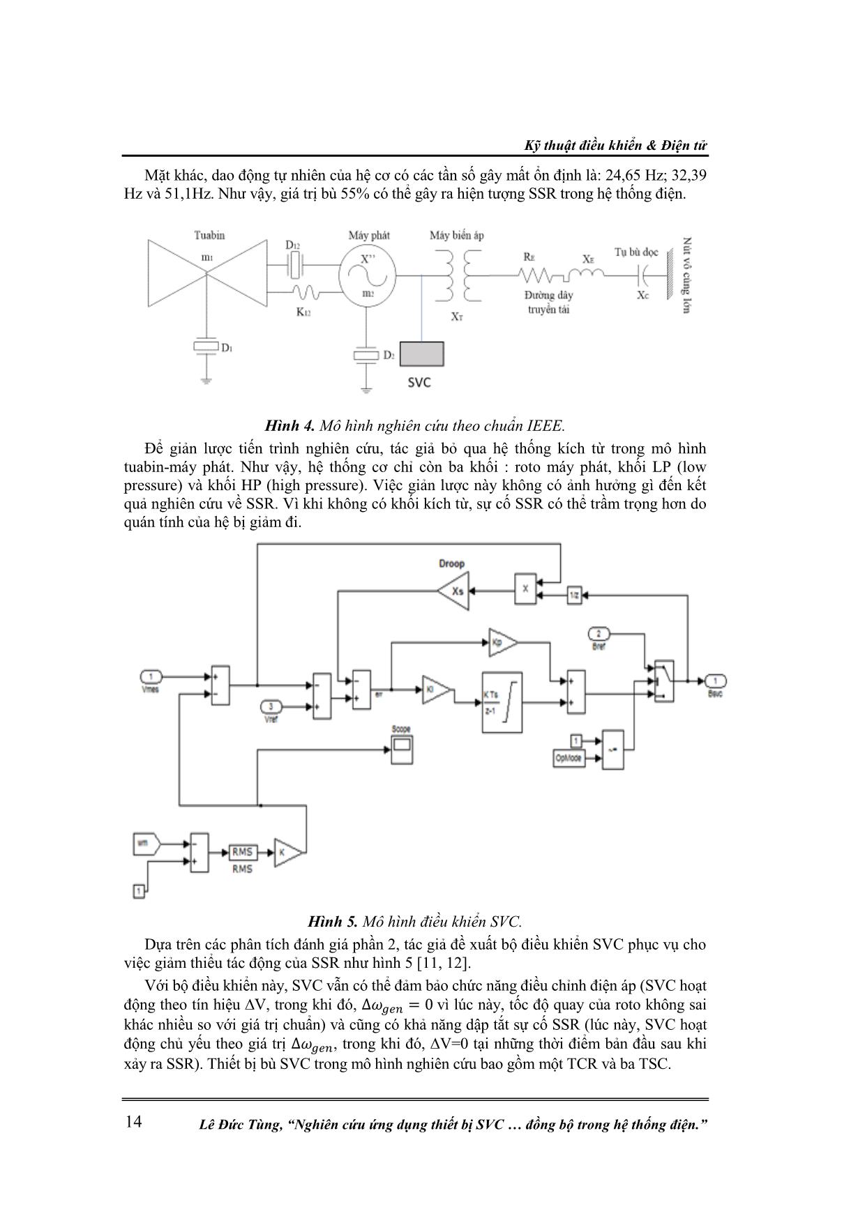 Nghiên cứu ứng dụng thiết bị SVC nhằm giảm thiểu sự cố cộng hưởng dưới đồng bộ trong hệ thống điện trang 5