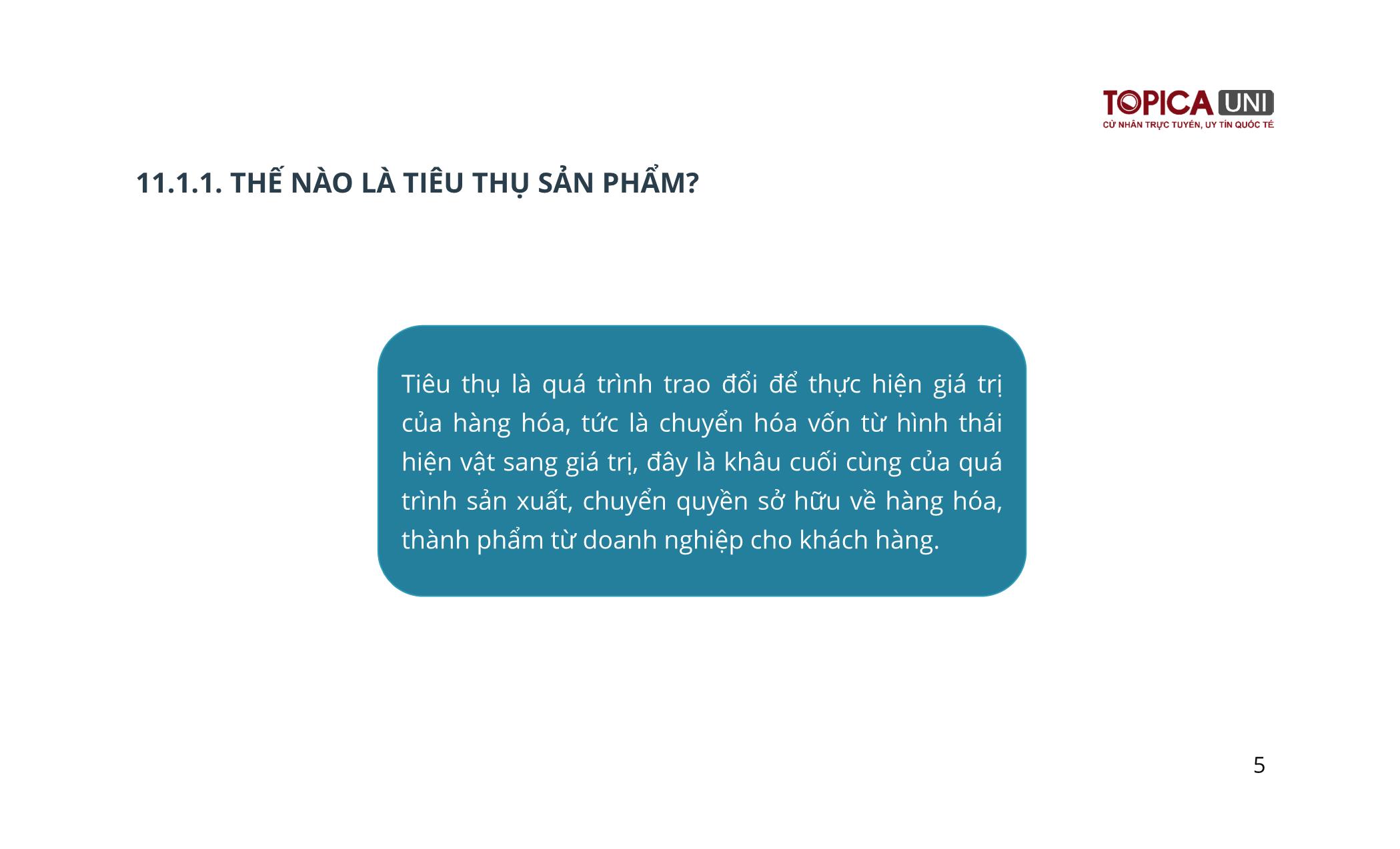 Bài giảng Kế toán chi phí sản xuất - Bài 11: Kế toán tiêu thụ thành phẩm - Trần Văn Thuận trang 5