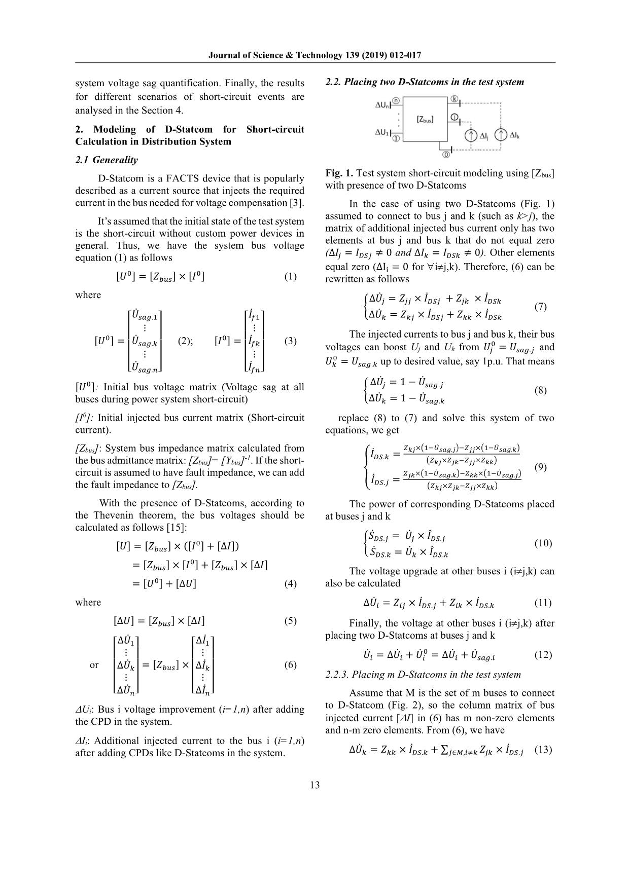 Central Improvement of Voltage Sags in the IEEE 33-Bus Distribution System by a Number of D-STATCOMS trang 2