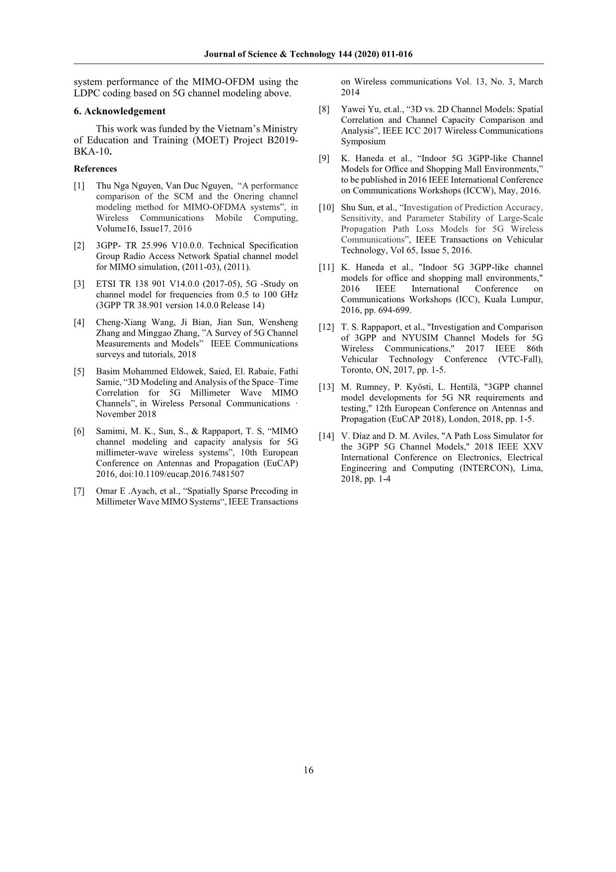 The Study of Spatial-Time-Frequency Correlation Properties of 5G Channel Modeling of MIMO-OFDM System trang 6