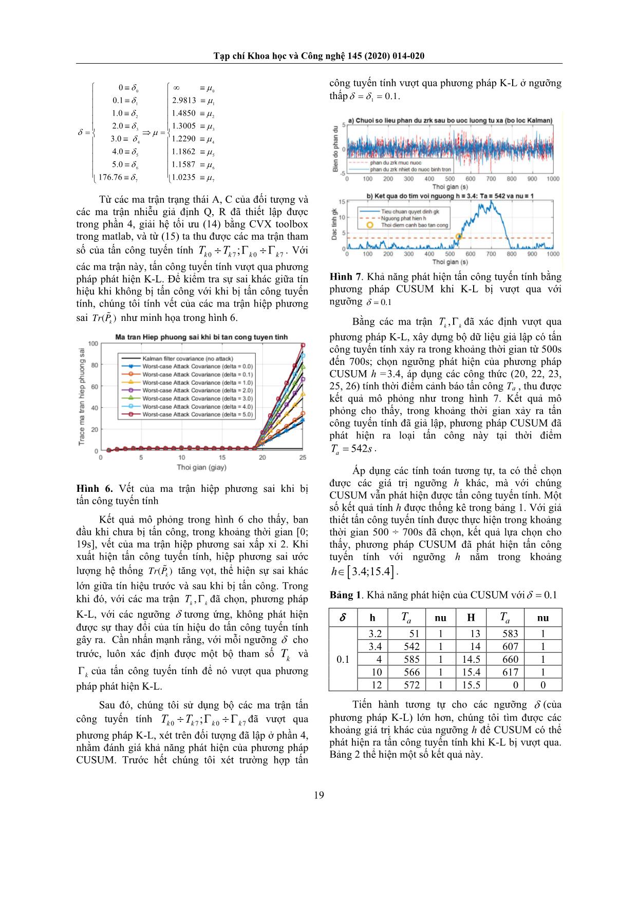 Nghiên cứu khả năng phát hiện tấn công tuyến tính trong các hệ thống điều khiển công nghiệp bằng phương pháp cusum trang 6
