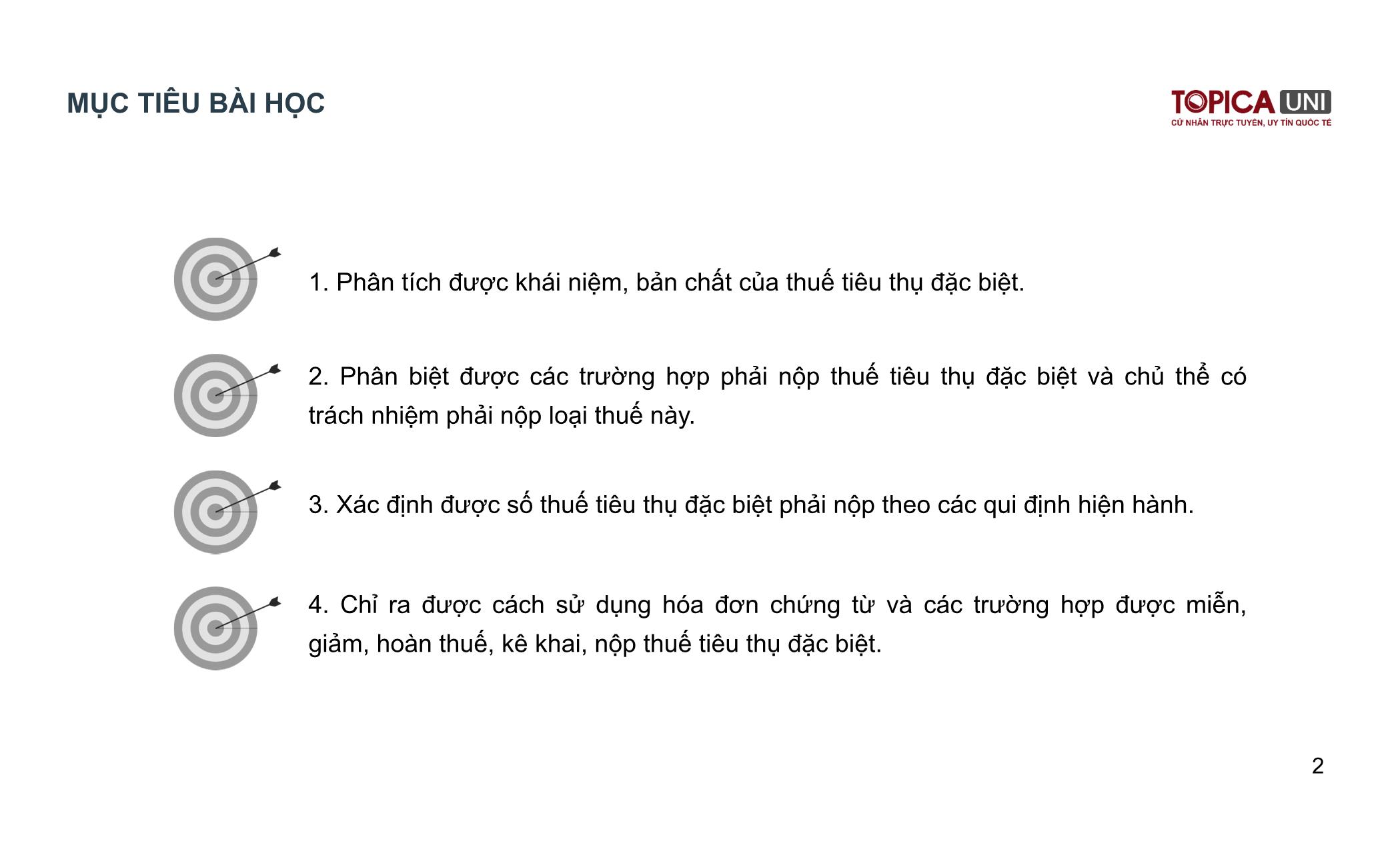 Bài giảng Kế toán thuế - Bài 3: Thuế tiêu thụ đặc biệt - Vũ Duy Nguyên trang 2