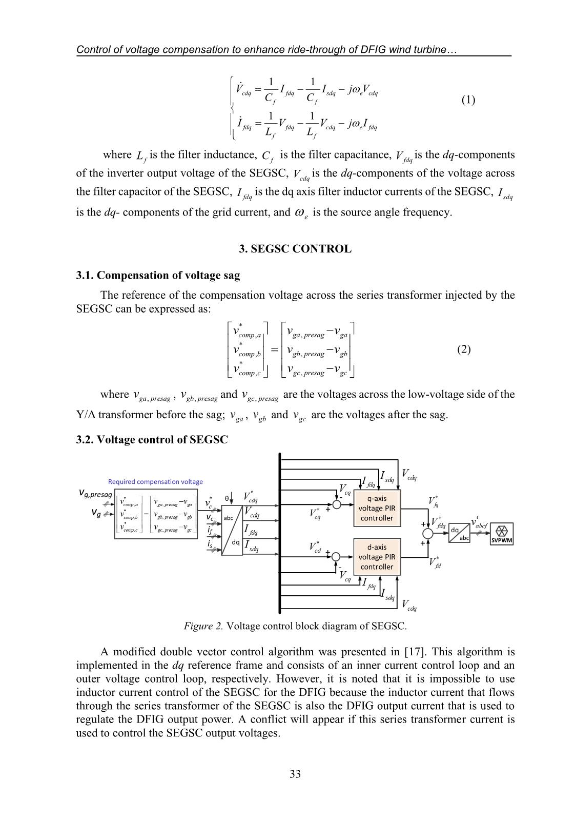 Control of voltage compensation to enhance ride - Through of dfig wind turbine during symmetrical and asymmetrical grid faults trang 3