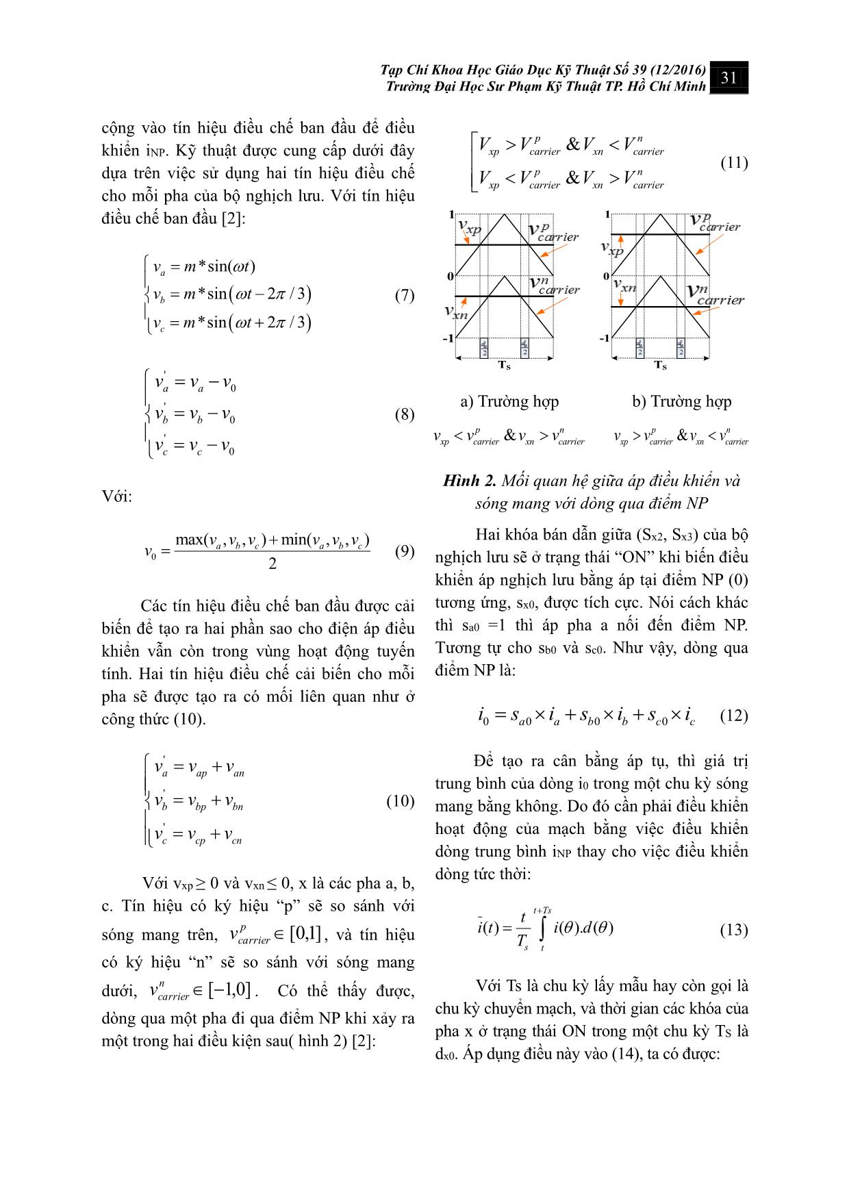 Cân bằng điện áp trên tụ cho nghịch lưu ba pha ba bậc NPC trang 3