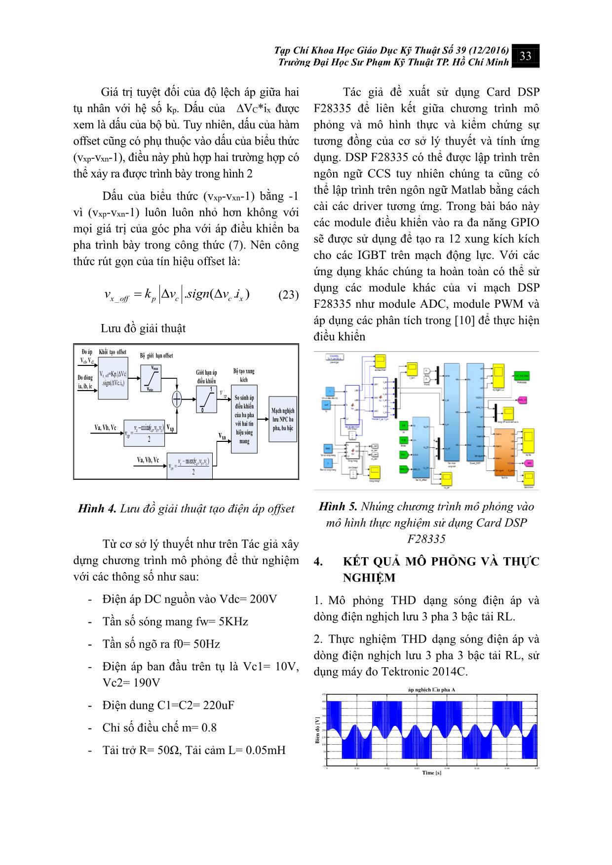 Cân bằng điện áp trên tụ cho nghịch lưu ba pha ba bậc NPC trang 5