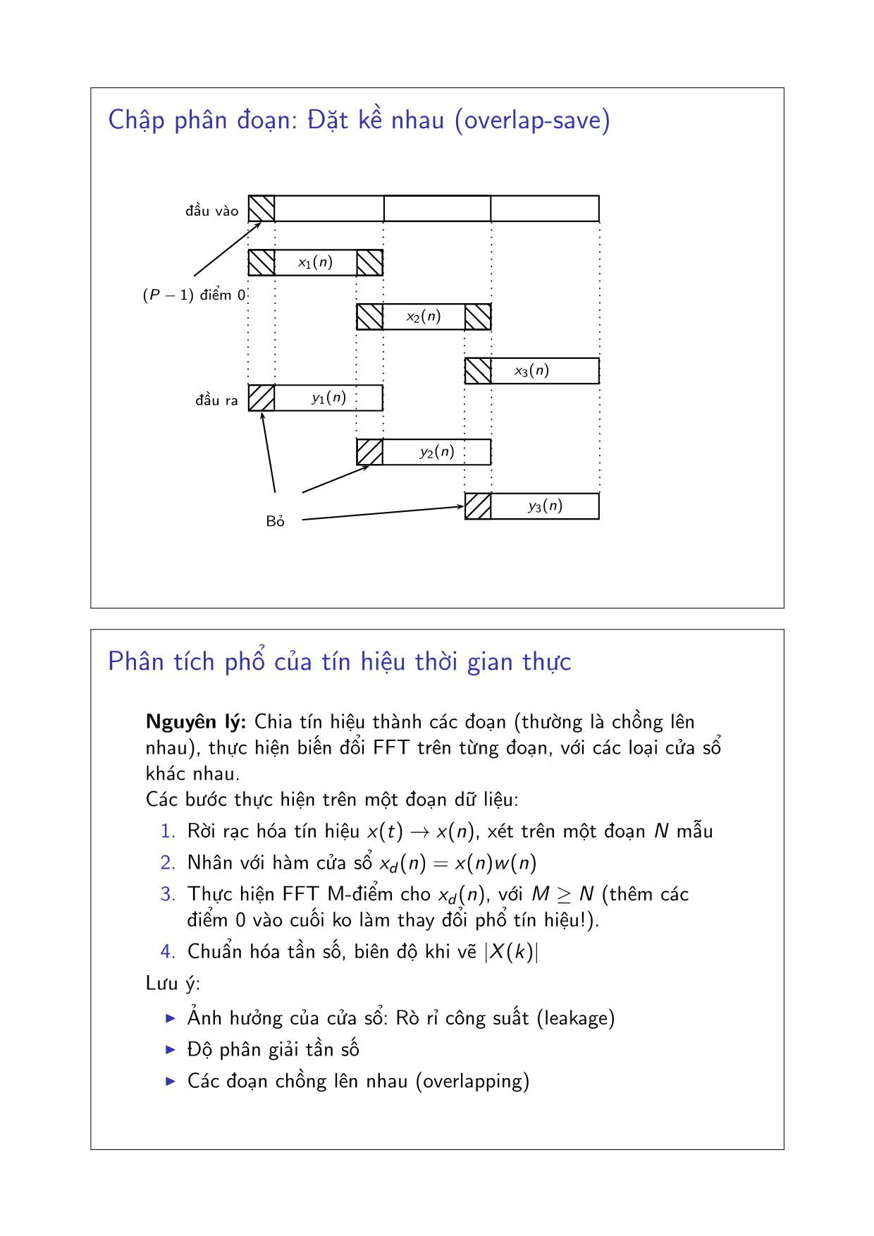 Bài giảng Xử lý tín hiệu số - Chương 3: Các thuật toán FFT và ứng dụng - Đặng Quang Hiếu trang 3