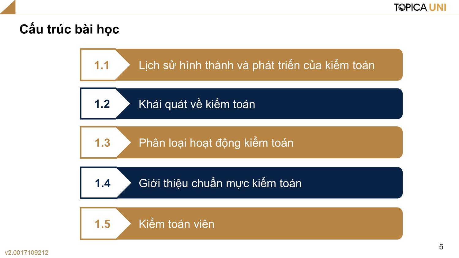 Bài giảng Lý thuyết kiểm toán - Bài 1: Những vấn đề chung về kiểm toán - Phạm Thanh Thủy trang 5