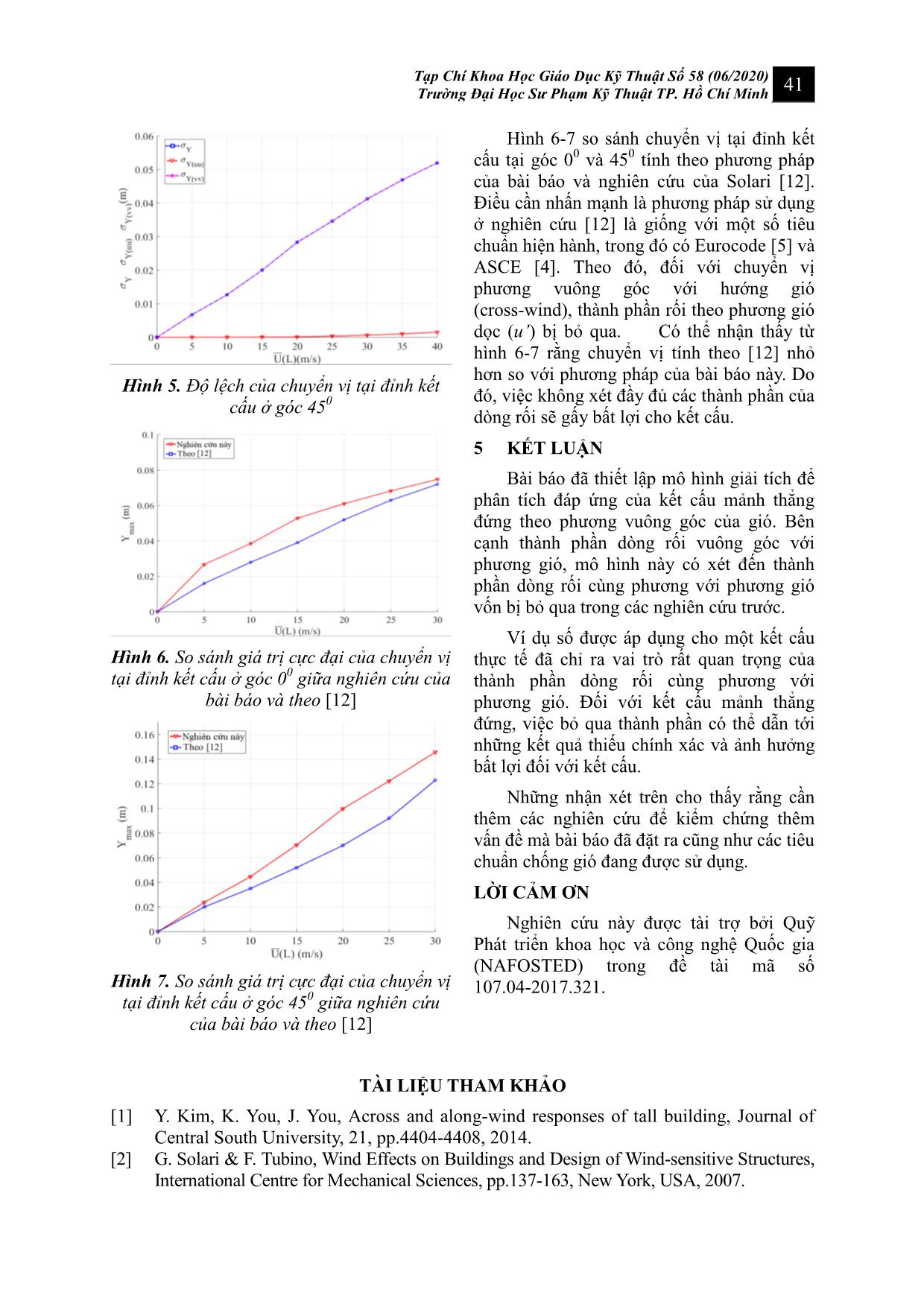 Đáp ứng khí động học của một kết cấu cột theo phương vuông góc với hướng gió trang 6
