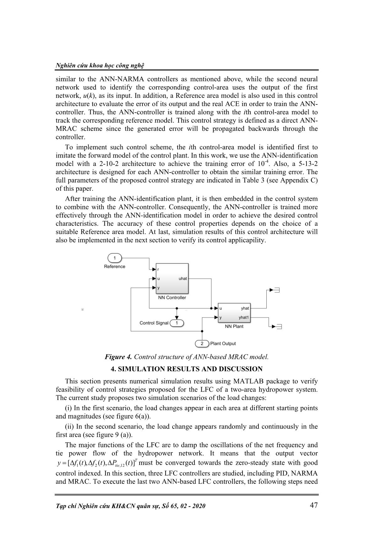 Intelligent ann - based load - frequency control strategies for an interconnected hydropower system trang 5