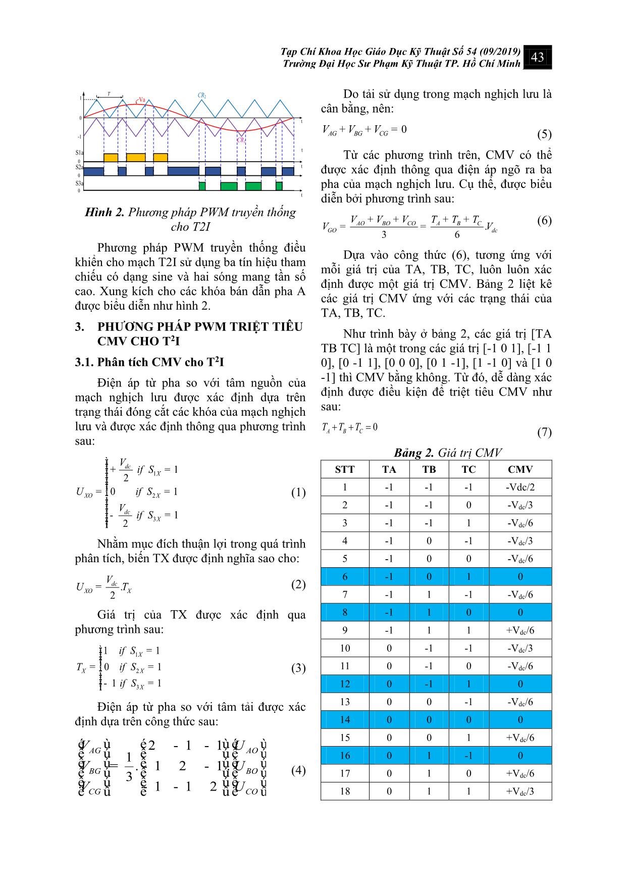 Giải thuật PWM cho nghịch lưu hình T ba bậc để triệt tiêu điện áp common - mode trang 3