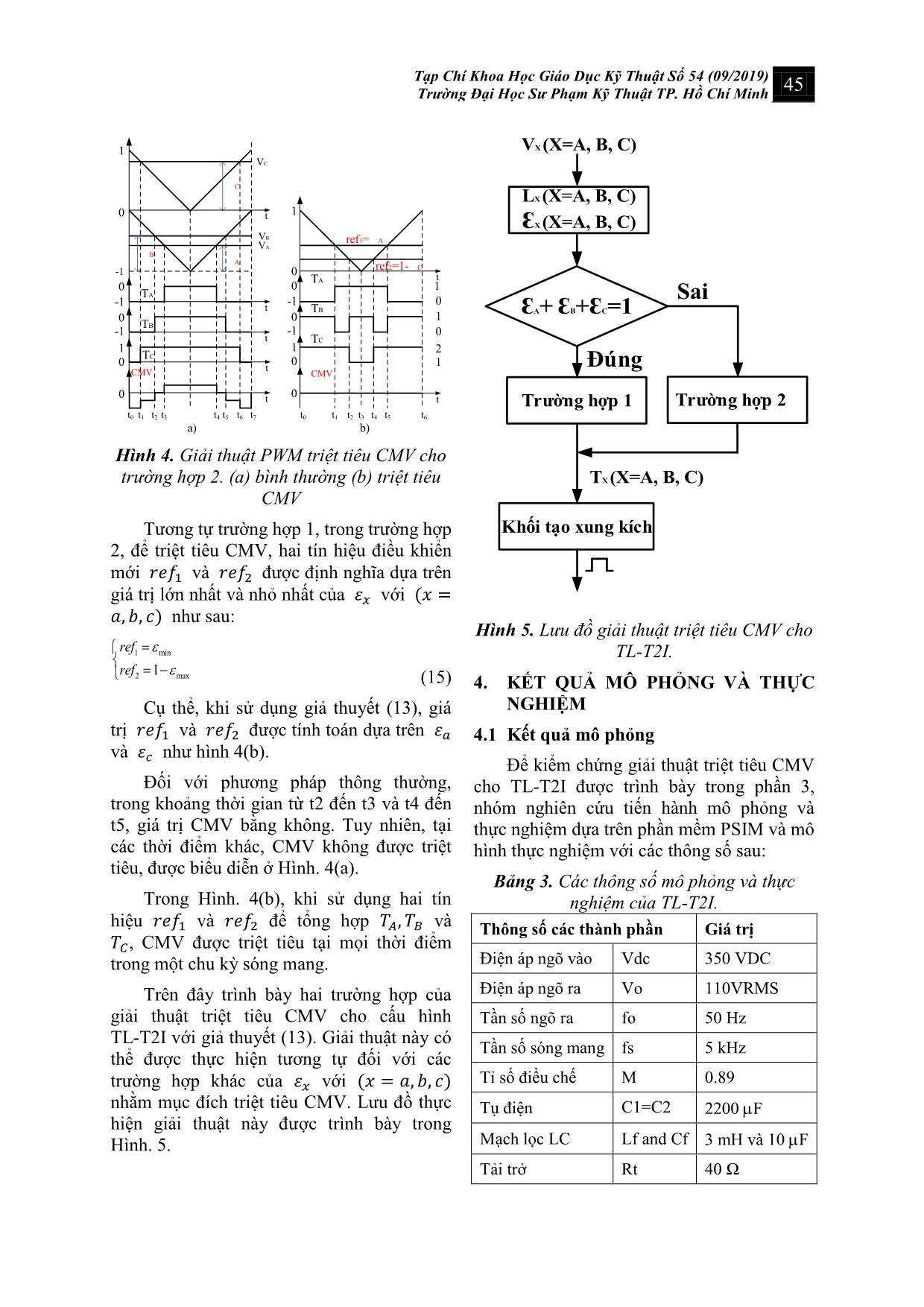 Giải thuật PWM cho nghịch lưu hình T ba bậc để triệt tiêu điện áp common - mode trang 5