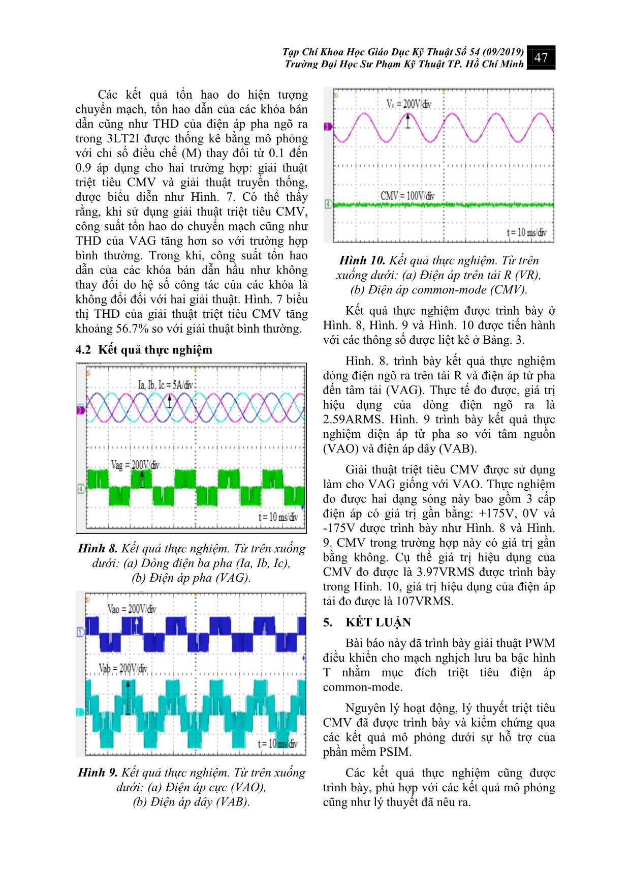 Giải thuật PWM cho nghịch lưu hình T ba bậc để triệt tiêu điện áp common - mode trang 7