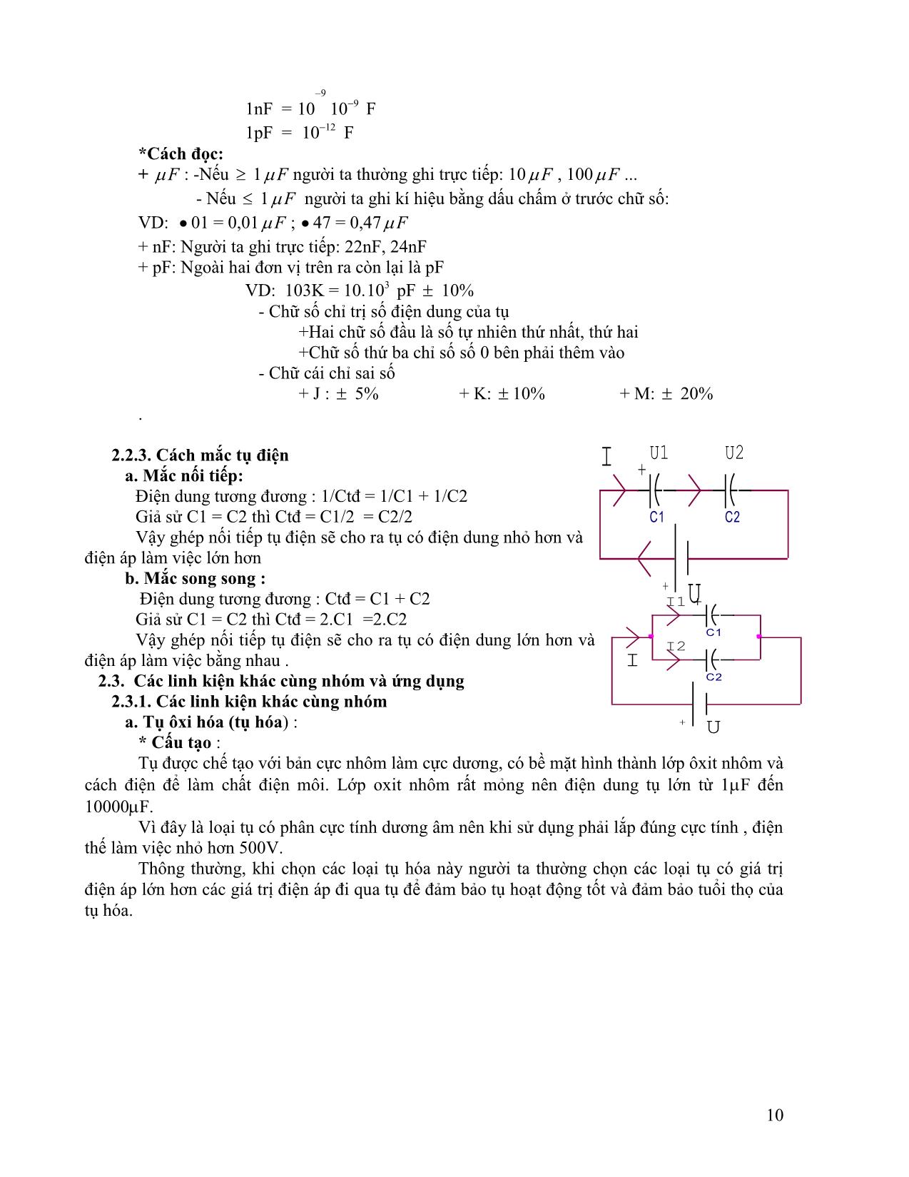Giáo trình Kỹ thuật điện tử trang 10