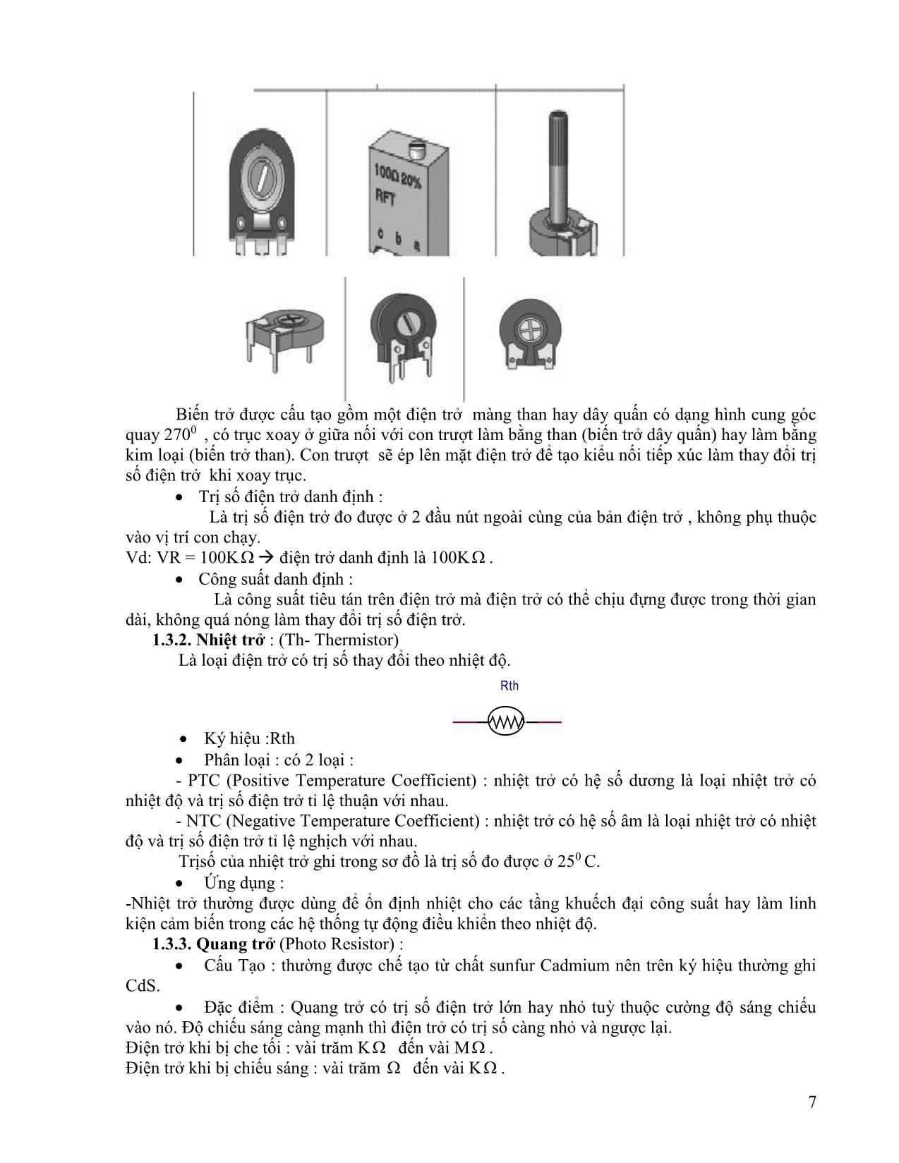 Giáo trình Kỹ thuật điện tử trang 7
