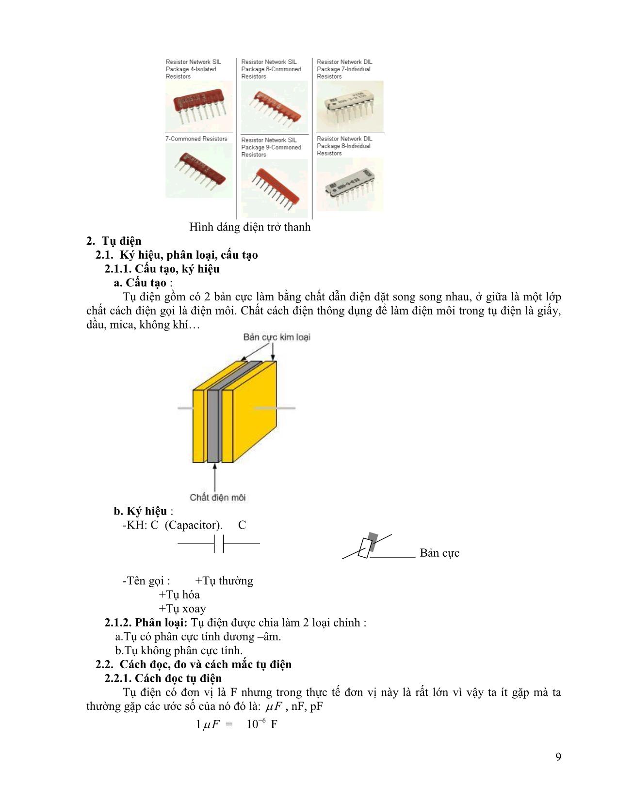 Giáo trình Kỹ thuật điện tử trang 9
