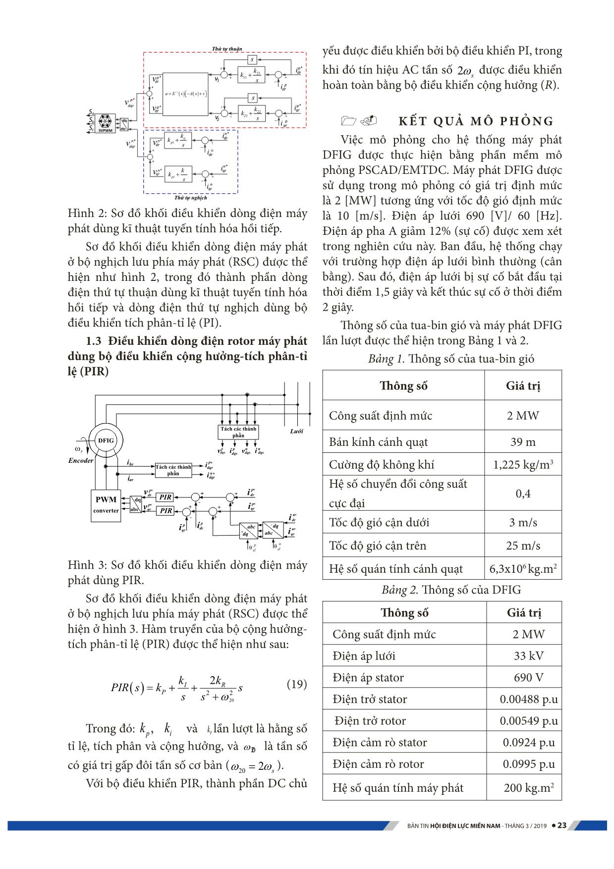 So sánh các phương pháp điều khiển dòng điện cho hệ thống turbine gió dùng DFIG trang 4