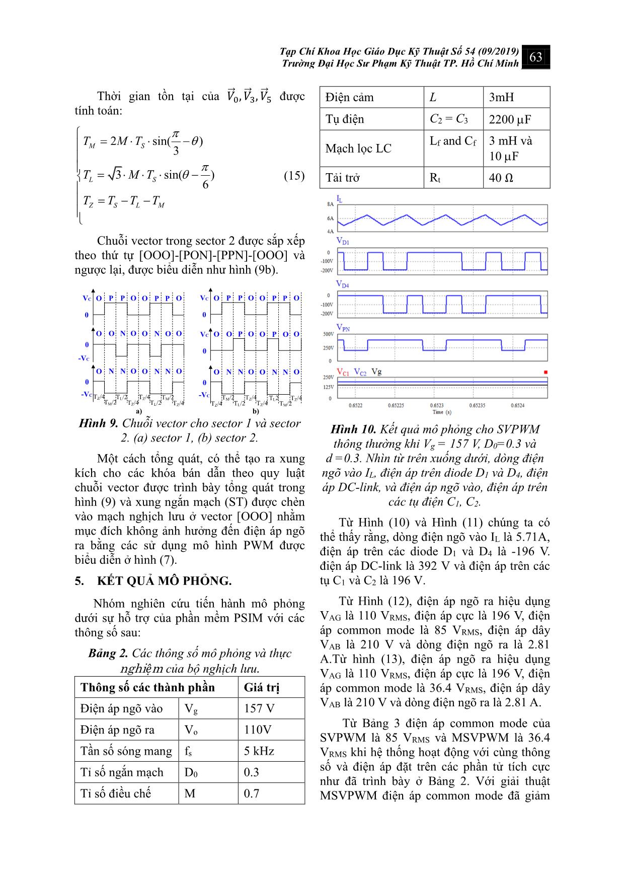 Kỹ thuật vector không gian cải tiến cho nghịch lưu hình t ba bậc để giảm điện áp common mode trang 6