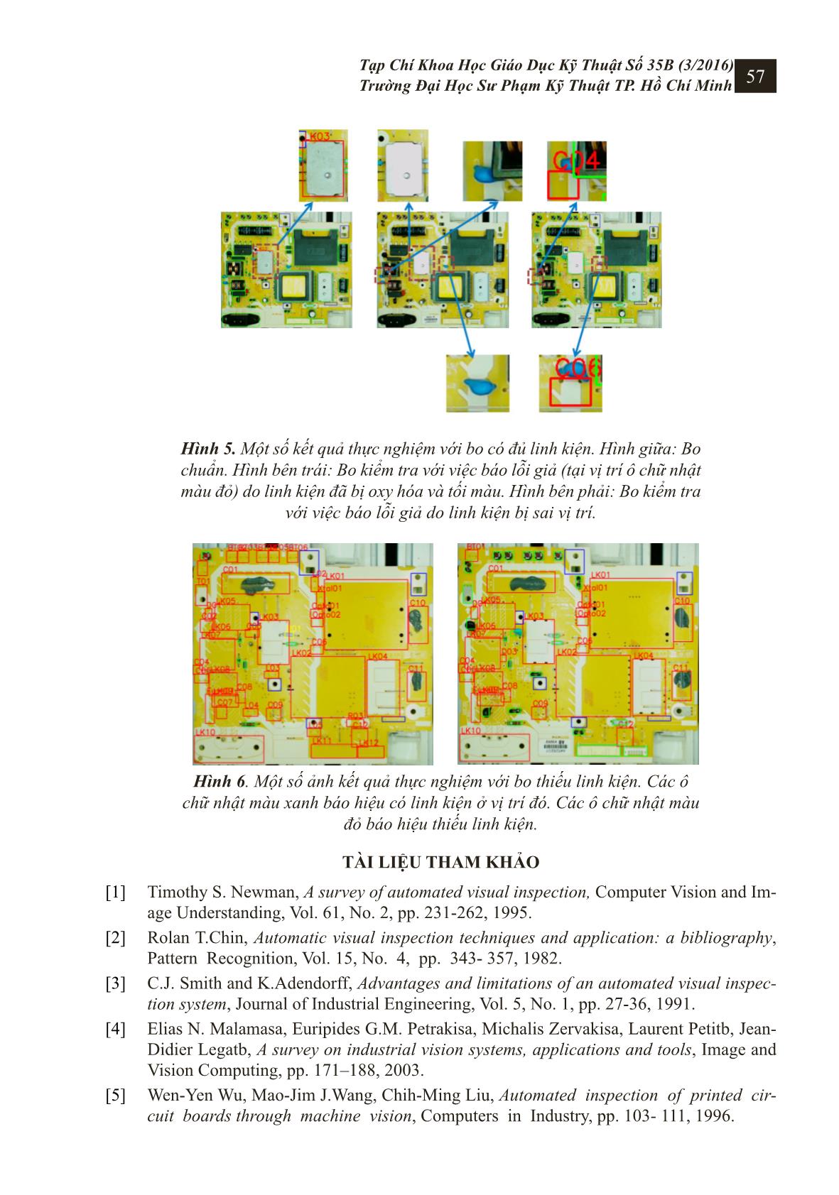 Hệ thống kiểm tra linh kiện trên bo mạch điện tử sử dụng công nghệ xử lý ảnh trang 6