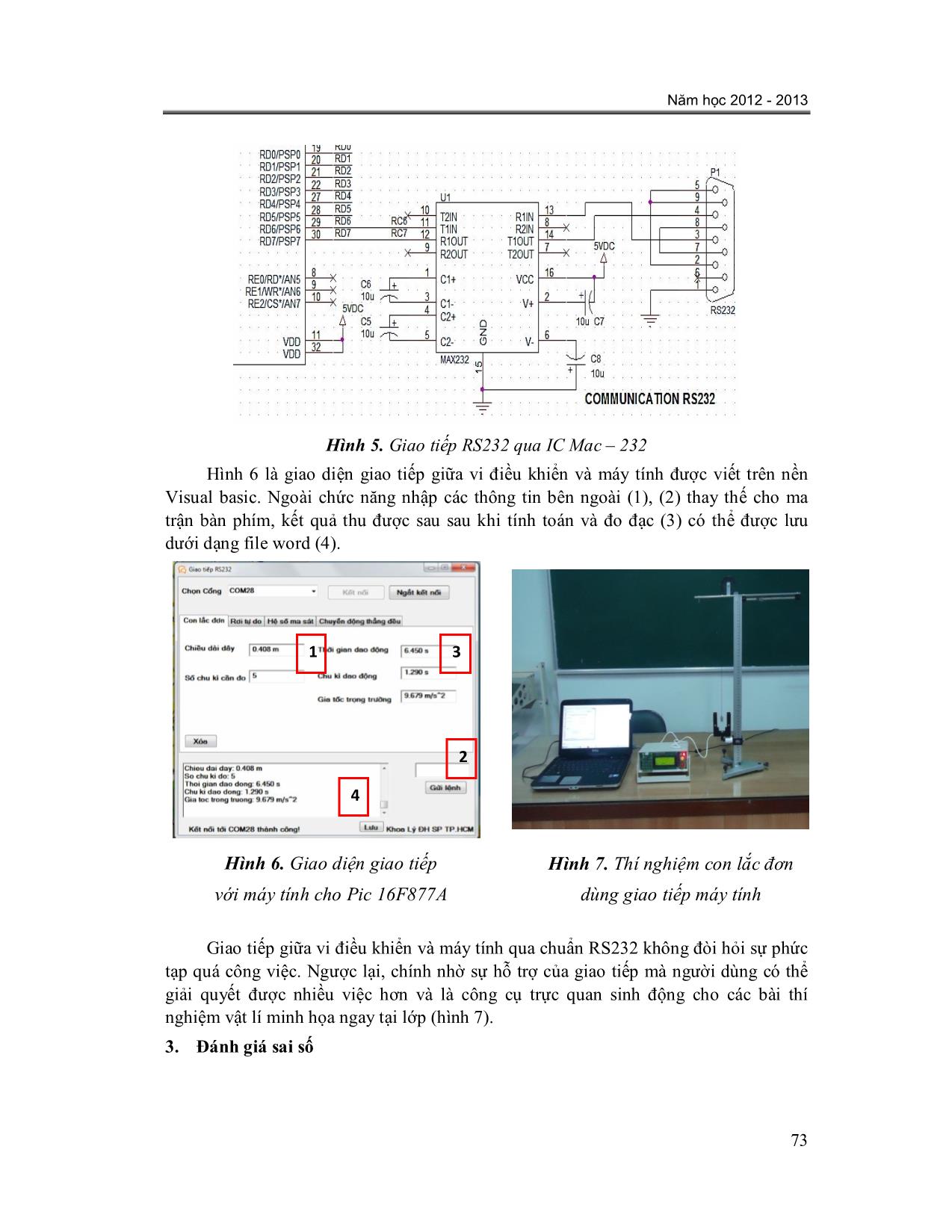 Ứng dụng vi điều khiển pic 16F877A trong thí nghiệm vật lí phổ thông trang 5