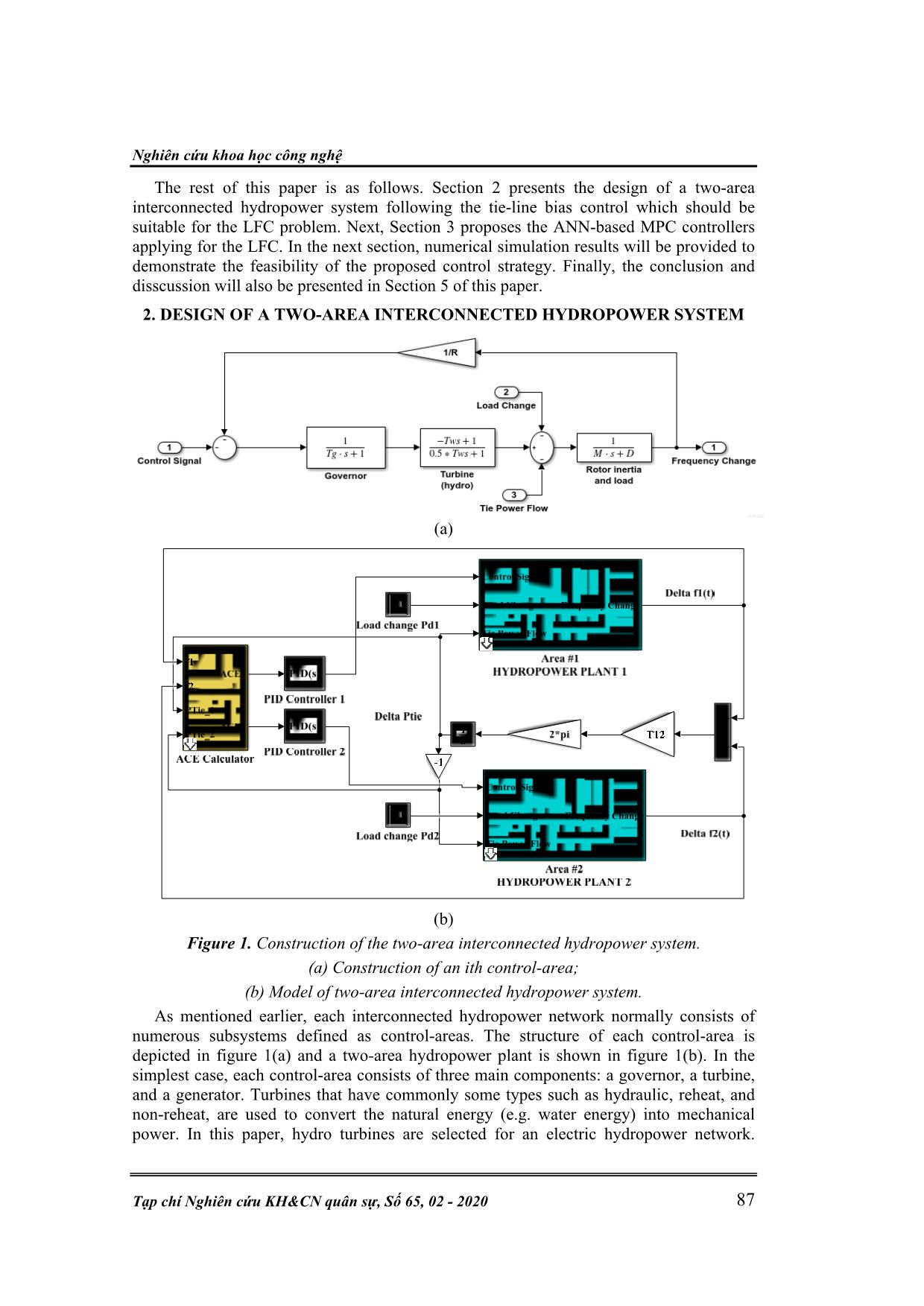 Study on application of ann - based mpc controllers for load-frequency control of an interconnected hydropower plant trang 2