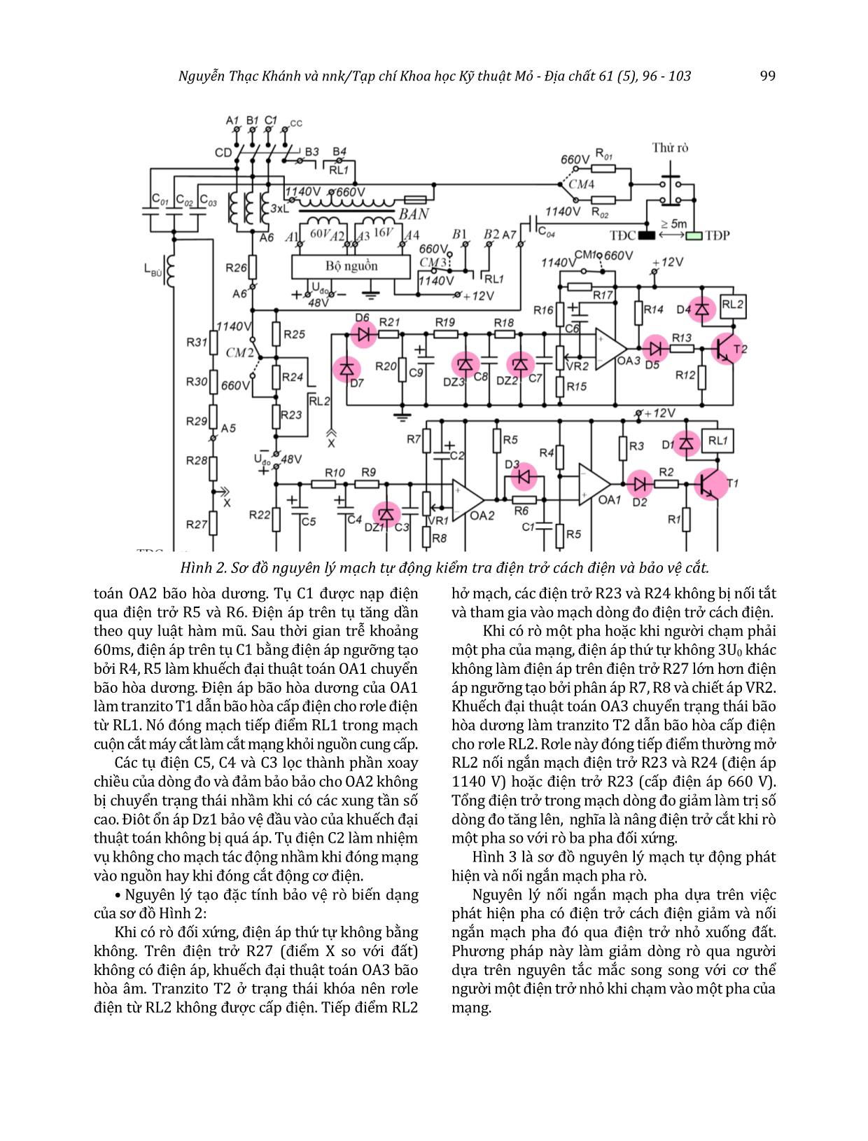 Research, design, manufacture leakage current protection device for 660V/1140V underground mine electrical networks trang 4