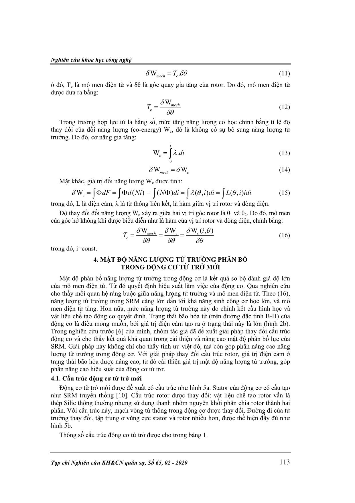 Cải thiện mật độ năng lượng từ trường trong động cơ từ trở trang 5