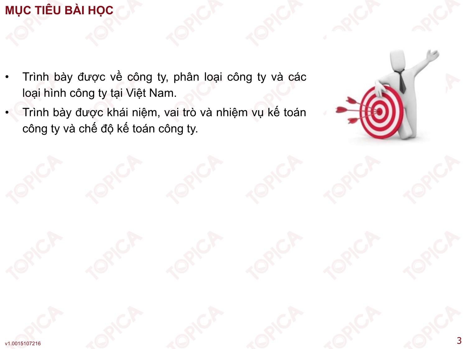 Bài giảng Kế toán công ty - Bài 1: Tổng quan về các loại hình công ty và kế toán công ty - Nguyễn Minh Phương trang 3