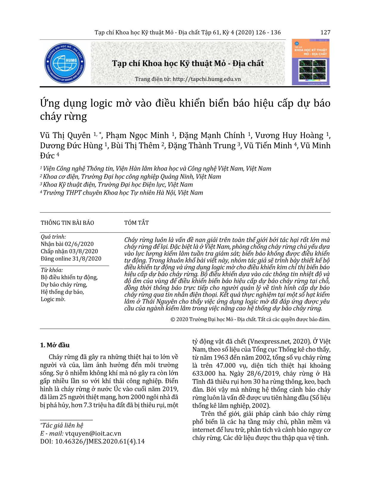 Fuzzy logic in controlling the forest fire - Level forecast warning signage trang 2