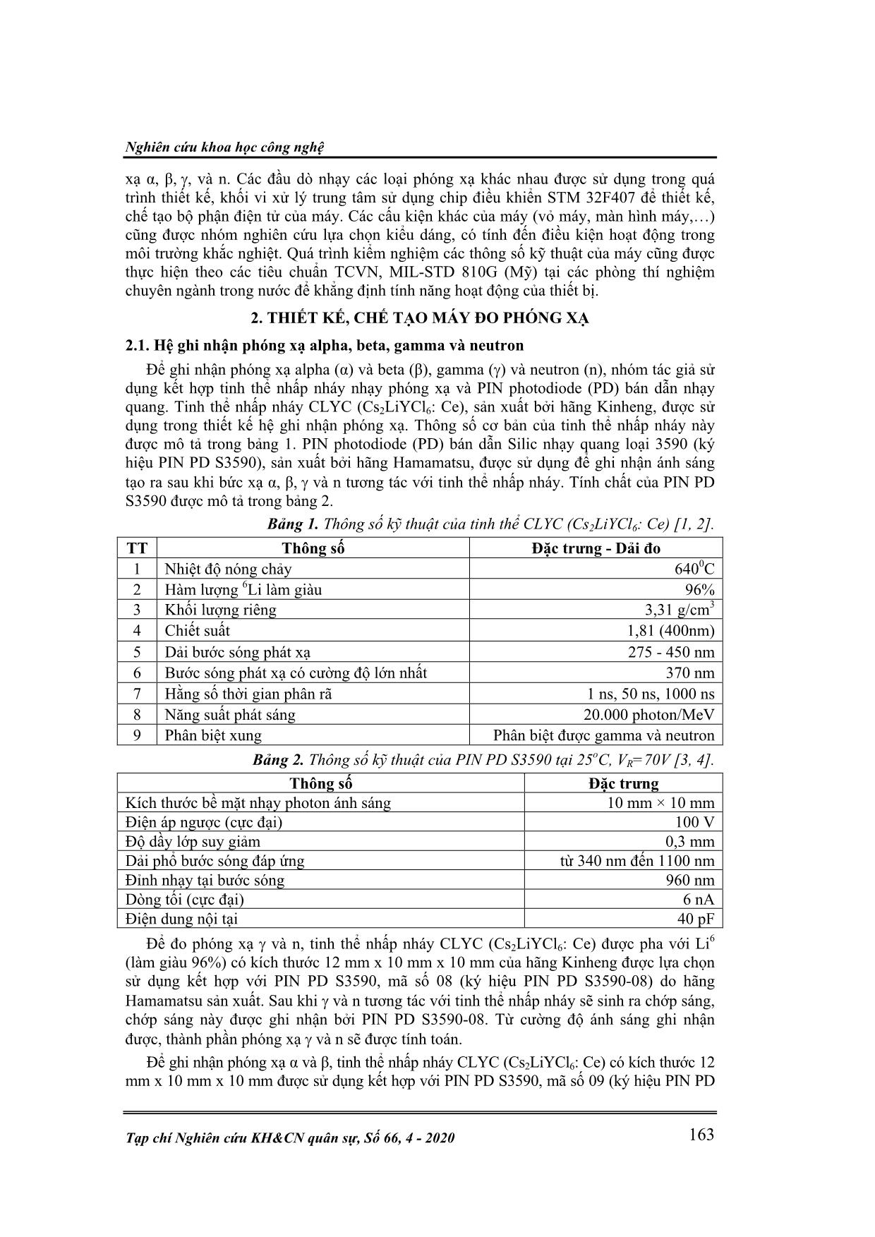 Máy đo phóng xạ đa năng: Thiết kế, chế tạo và kiểm nghiệm trang 2