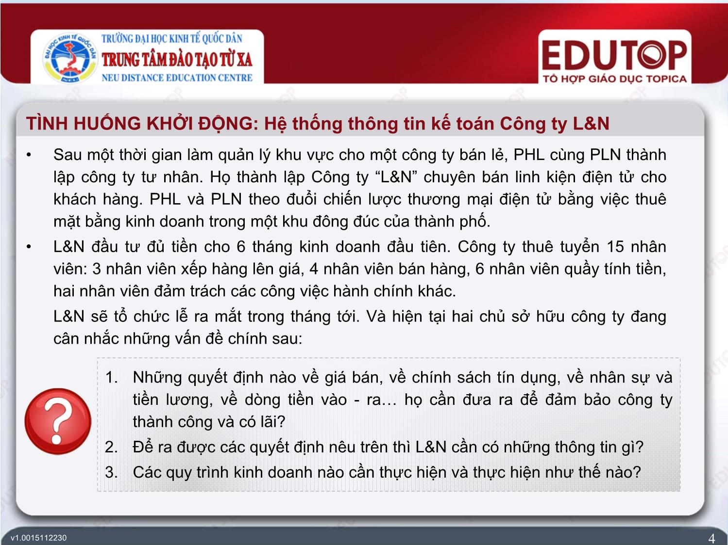 Bài giảng Hệ thống thông tin kế toán - Bài 1: Tổng quan về hệ thống thông tin kế toán - Phạm Đức Cường trang 4