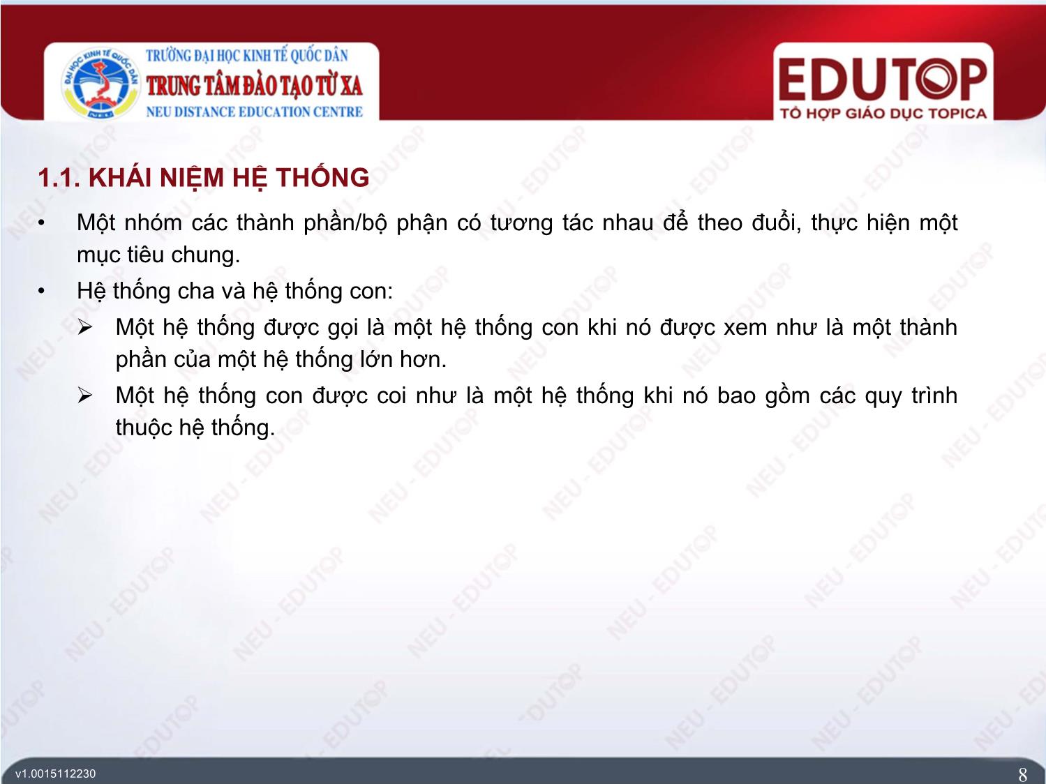 Bài giảng Hệ thống thông tin kế toán - Bài 1: Tổng quan về hệ thống thông tin kế toán - Phạm Đức Cường trang 8