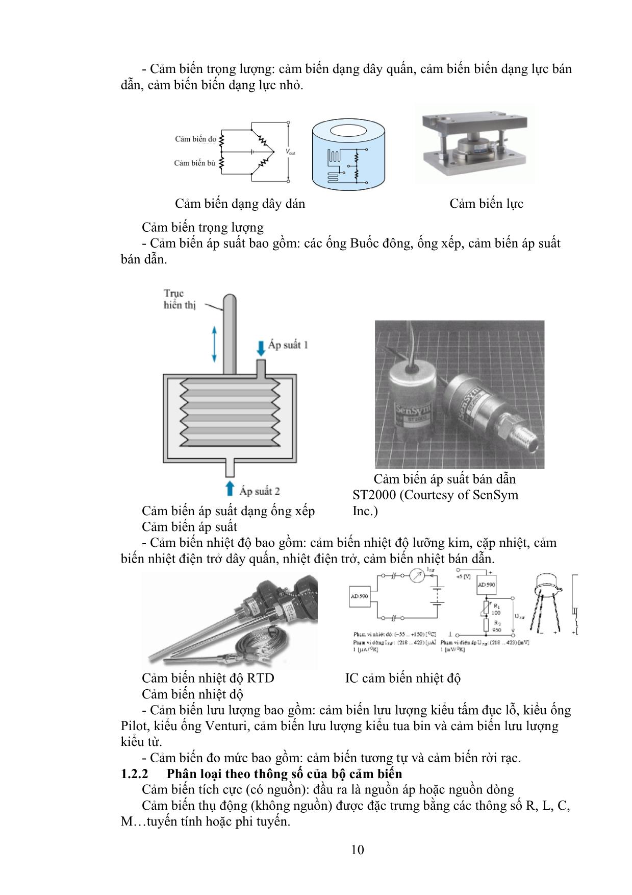Giáo trình Kỹ thuật cảm biến trang 10