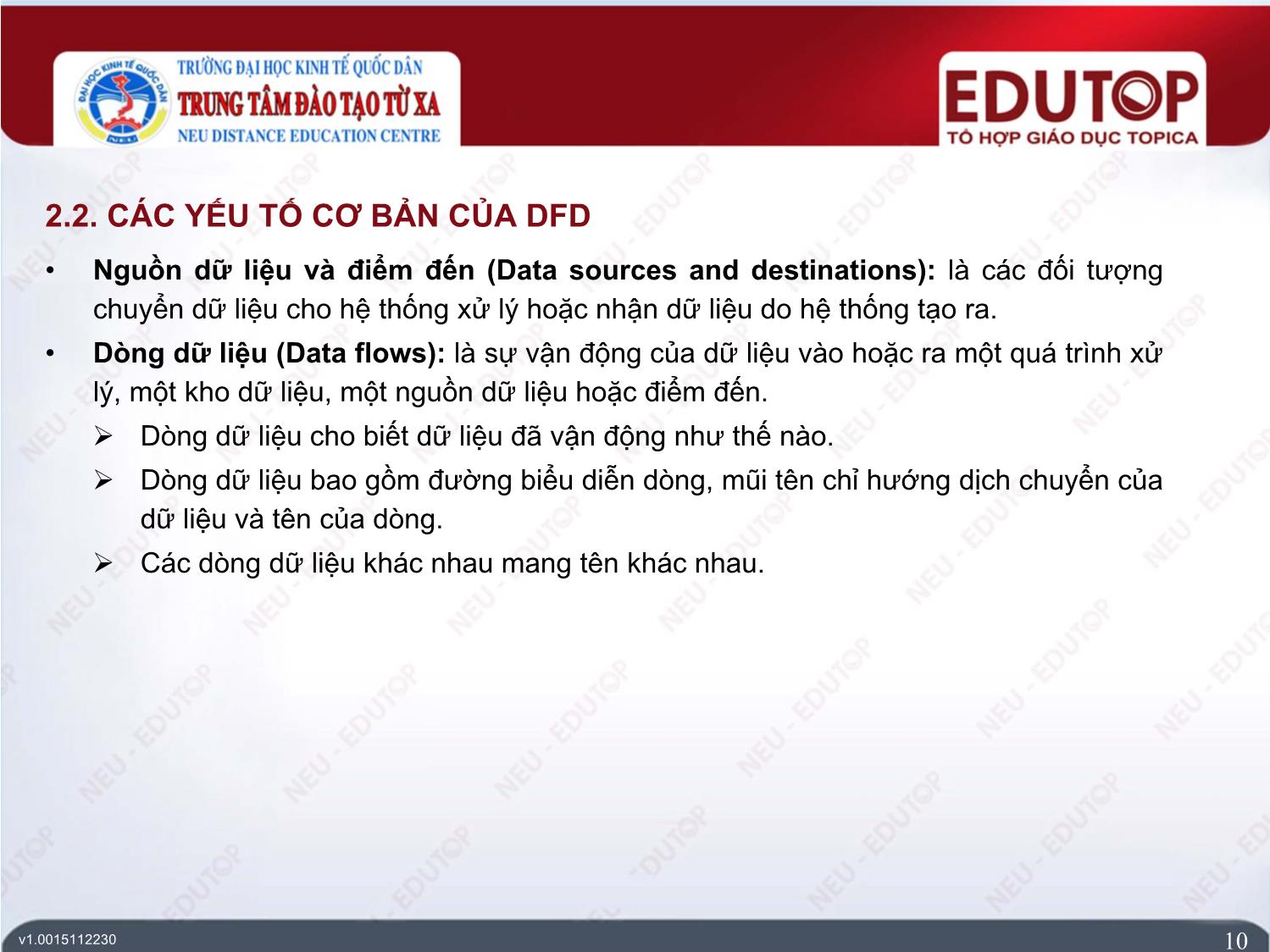 Bài giảng Hệ thống thông tin kế toán - Bài 2: Các công cụ mô tả hệ thống thông tin kế toán - Phạm Đức Cường trang 10