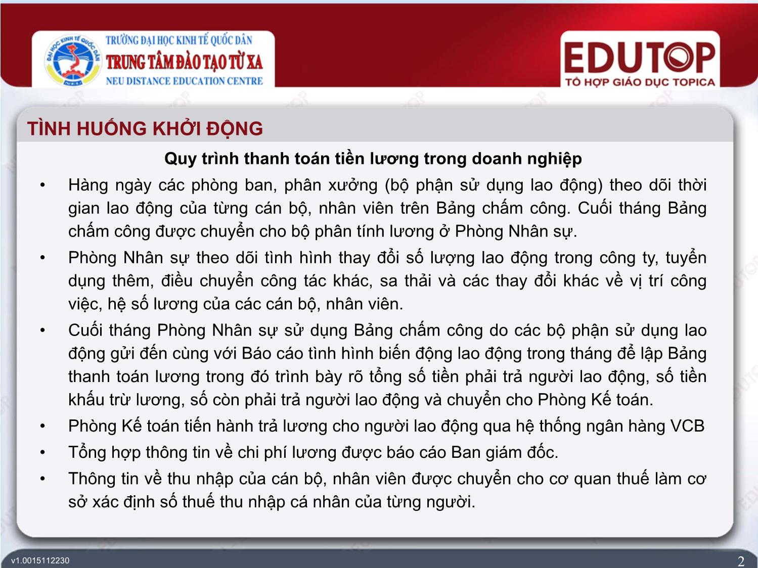 Bài giảng Hệ thống thông tin kế toán - Bài 2: Các công cụ mô tả hệ thống thông tin kế toán - Phạm Đức Cường trang 2