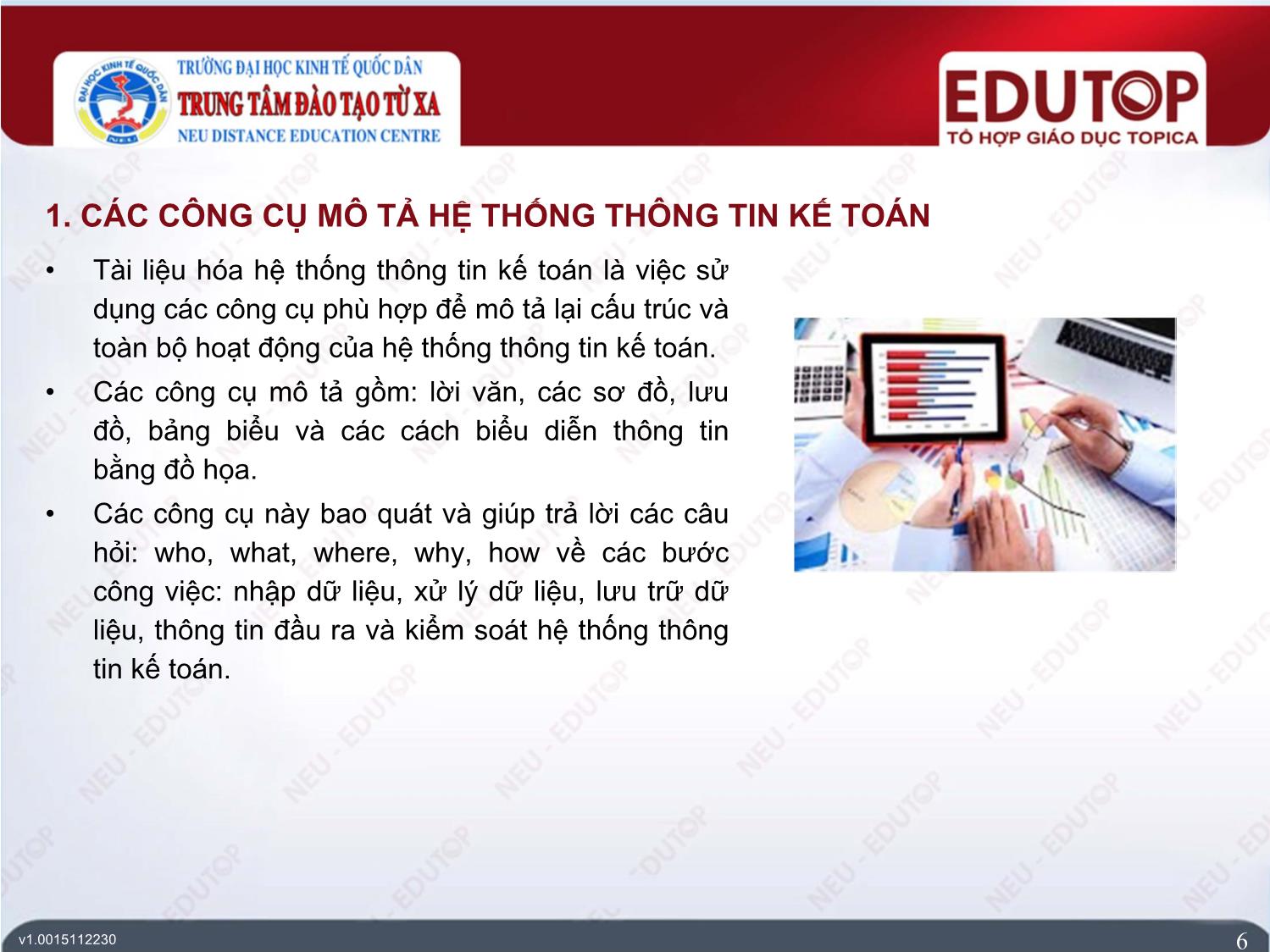 Bài giảng Hệ thống thông tin kế toán - Bài 2: Các công cụ mô tả hệ thống thông tin kế toán - Phạm Đức Cường trang 6