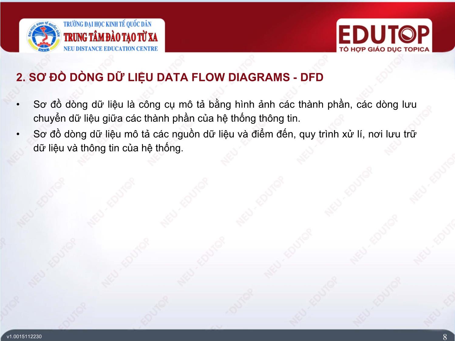 Bài giảng Hệ thống thông tin kế toán - Bài 2: Các công cụ mô tả hệ thống thông tin kế toán - Phạm Đức Cường trang 8