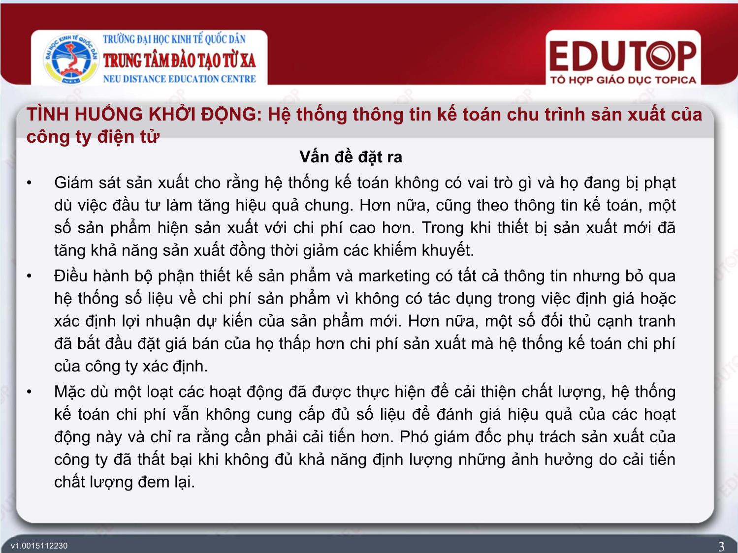 Bài giảng Hệ thống thông tin kế toán - Bài 5: Hệ thống thông tin kế toán chu trình sản xuất - Phạm Đức Cường trang 3