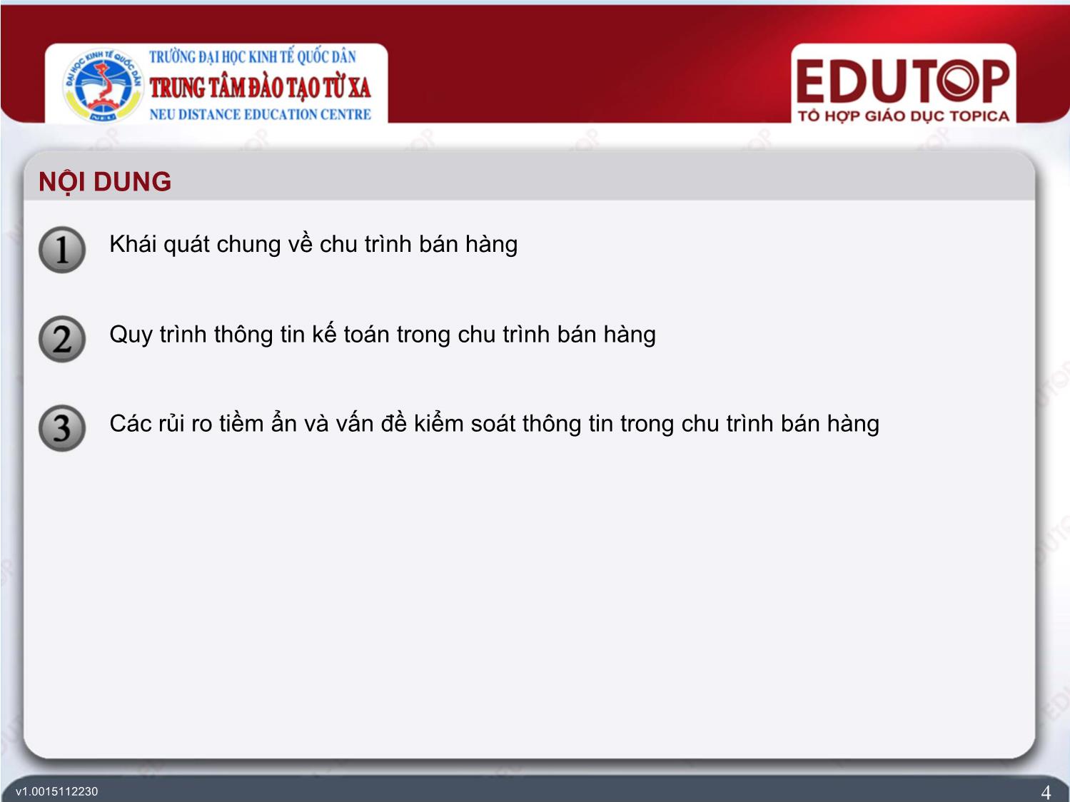 Bài giảng Hệ thống thông tin kế toán - Bài 6: Hệ thống thông tin kế toán chu trình bán hàng - Trần Quý Liên trang 4