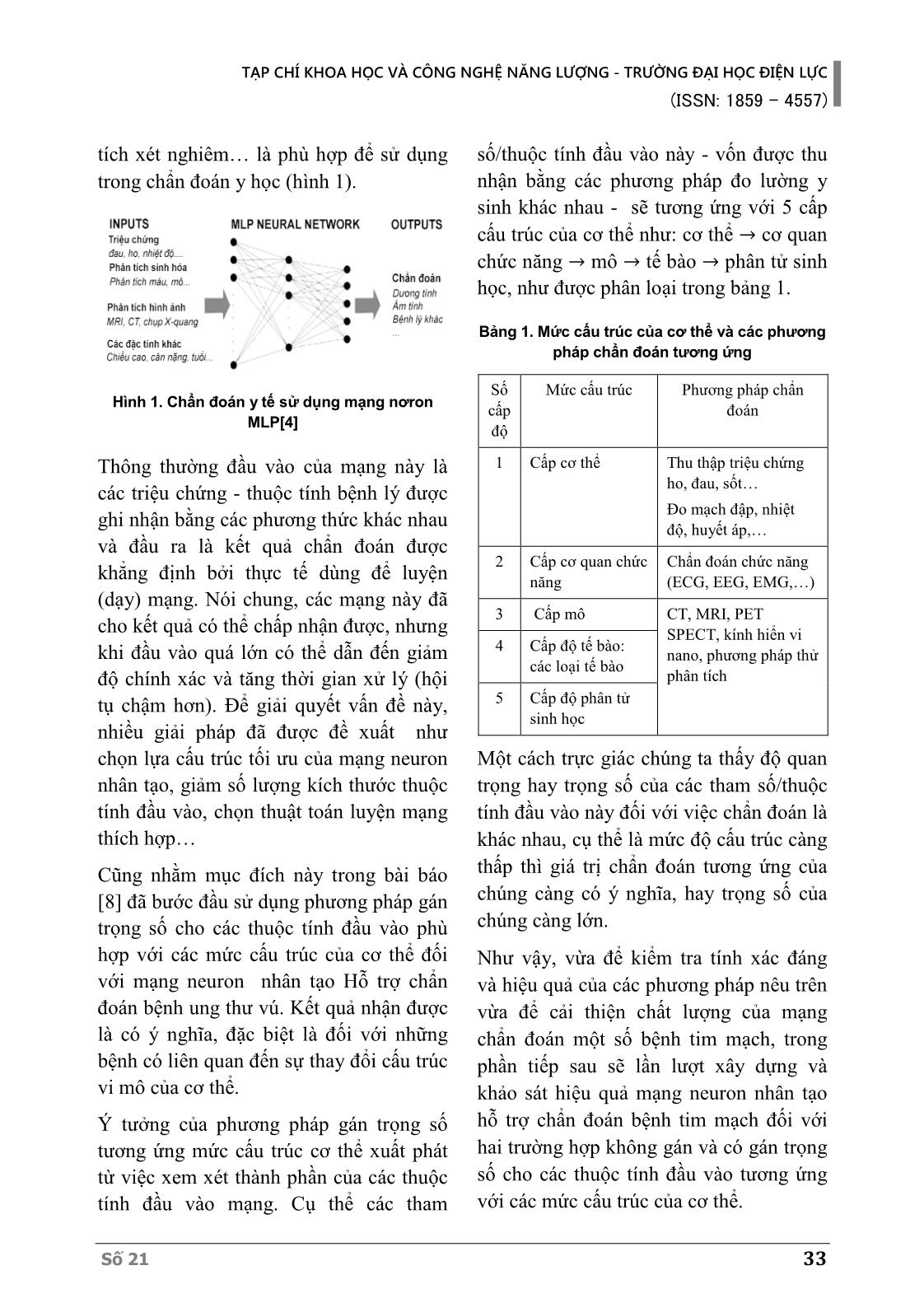 Cải thiện hiệu quả mạng neuron hỗ trợ chẩn đoán bệnh rối loạn nhịp tim bằng phương pháp gán trọng số tương ứng mức cấu trúc cơ thể trang 2