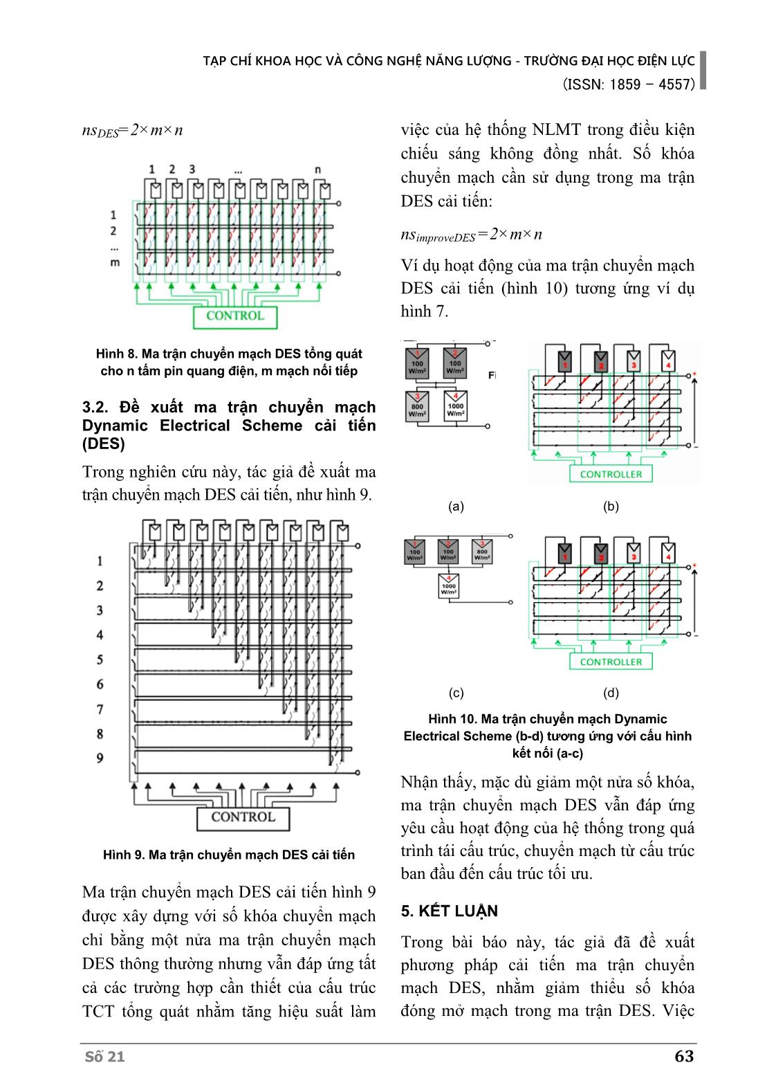 Phương pháp tối ưu ma trận chuyển mạch trong chiến lược tái cấu trúc kết nối các tấm pin quang điện trang 6