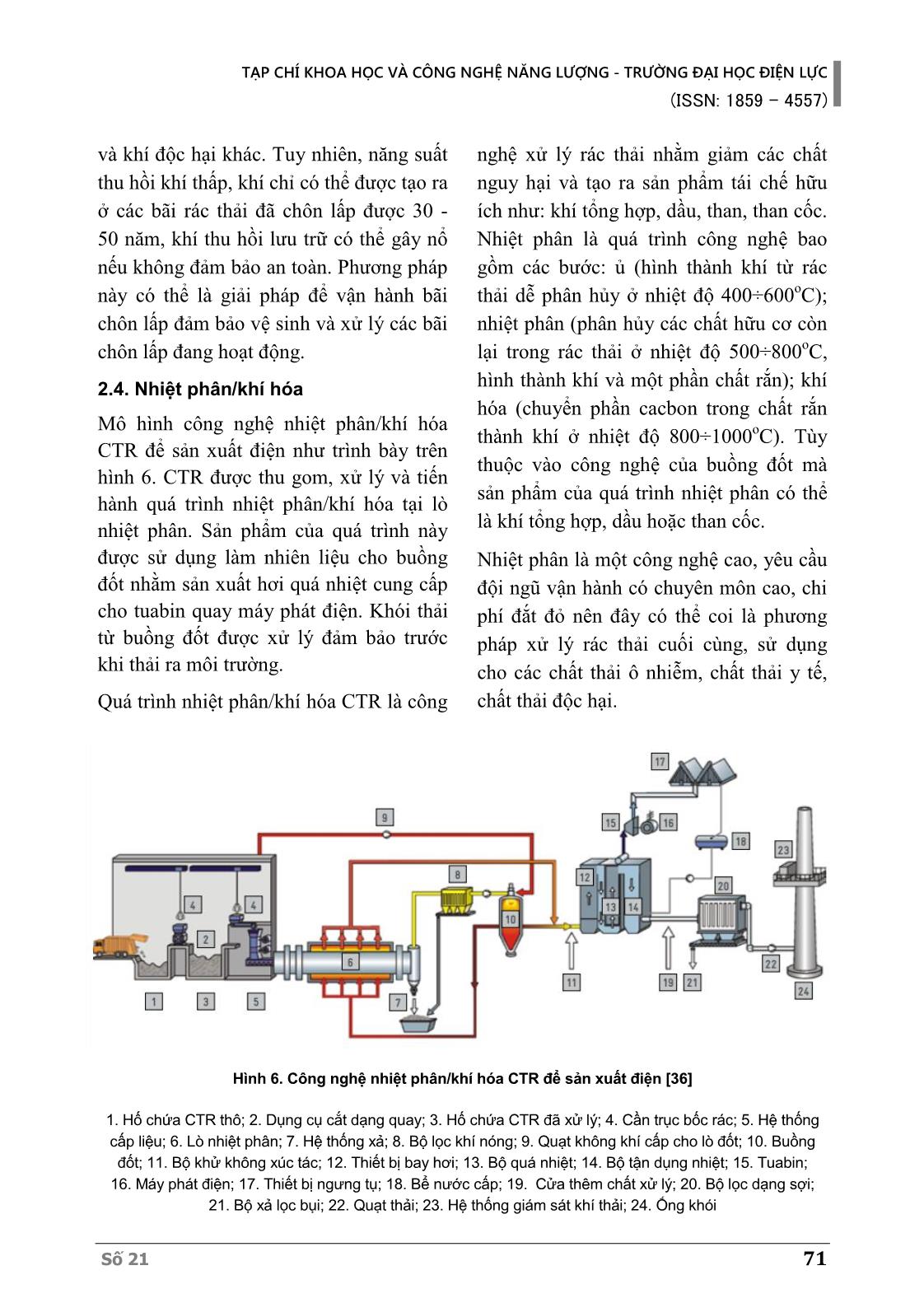 Sản xuất điện từ chất thải rắn - Tiềm năng ở Việt Nam trang 6