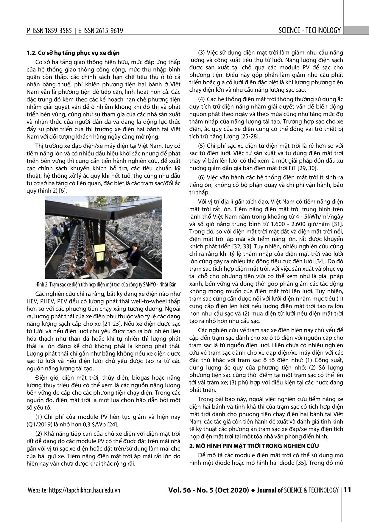 Nghiên cứu xu hướng điện khí hóa giao thông ở Việt Nam và đánh giá kinh tế kỹ thuật trạm sạc xe điện hai bánh tích hợp điện mặt trời tại tòa nhà E.Town 2 - thành phố Hồ Chí Minh trang 3